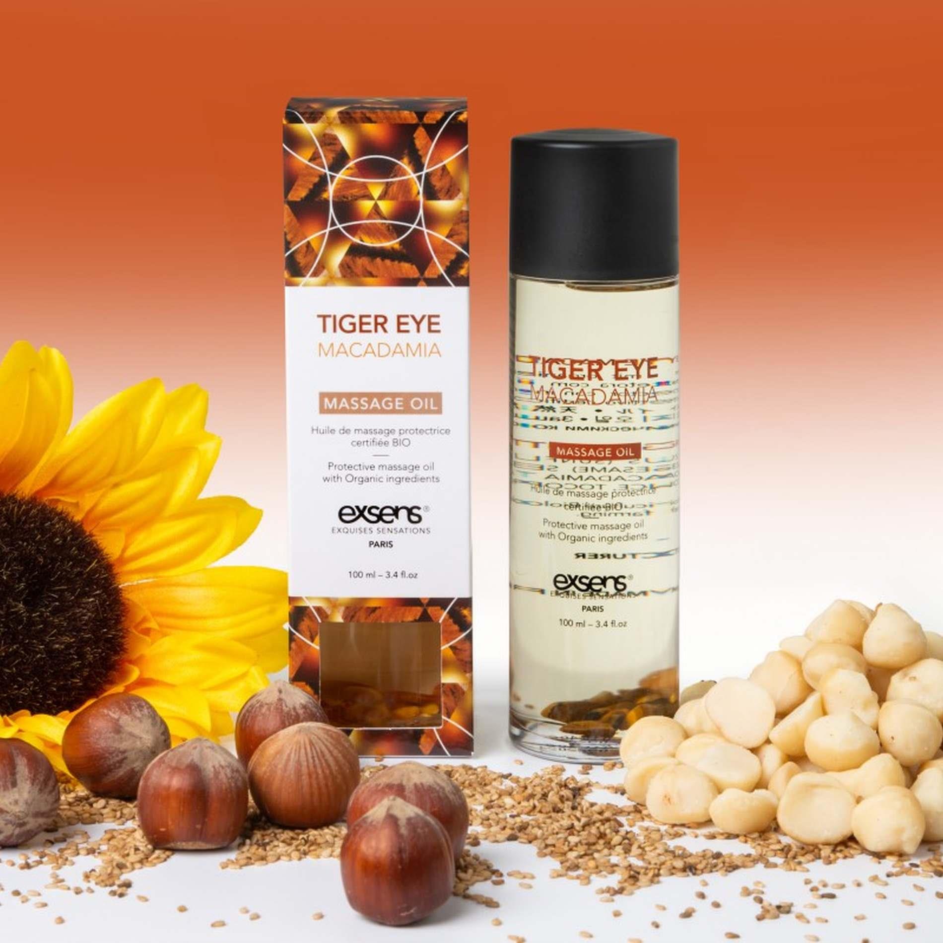 Olejek do masażu Exsens Organic Tiger Eye Makadamia 100ml