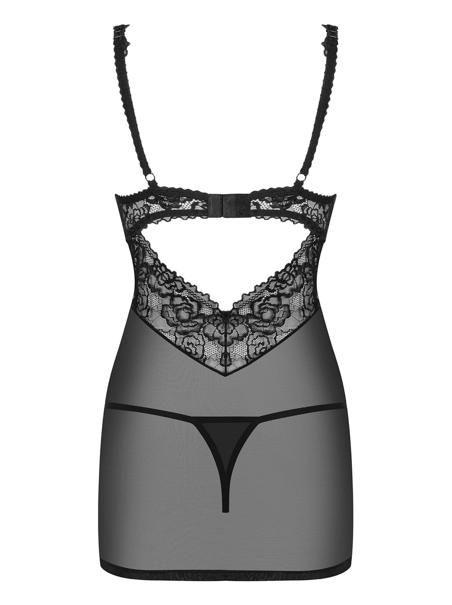 Bielizna- 867-Che-1 Koszulka I Stringi L/Xl