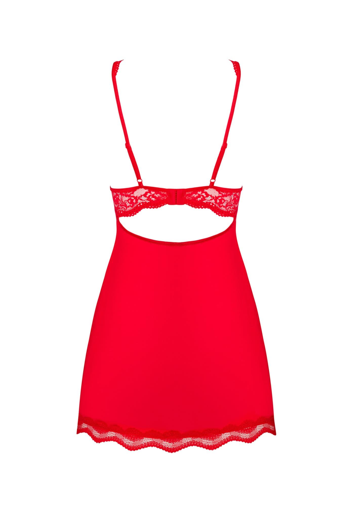 Bielizna-Luvae Babydoll I Stringi Czerwona S/M