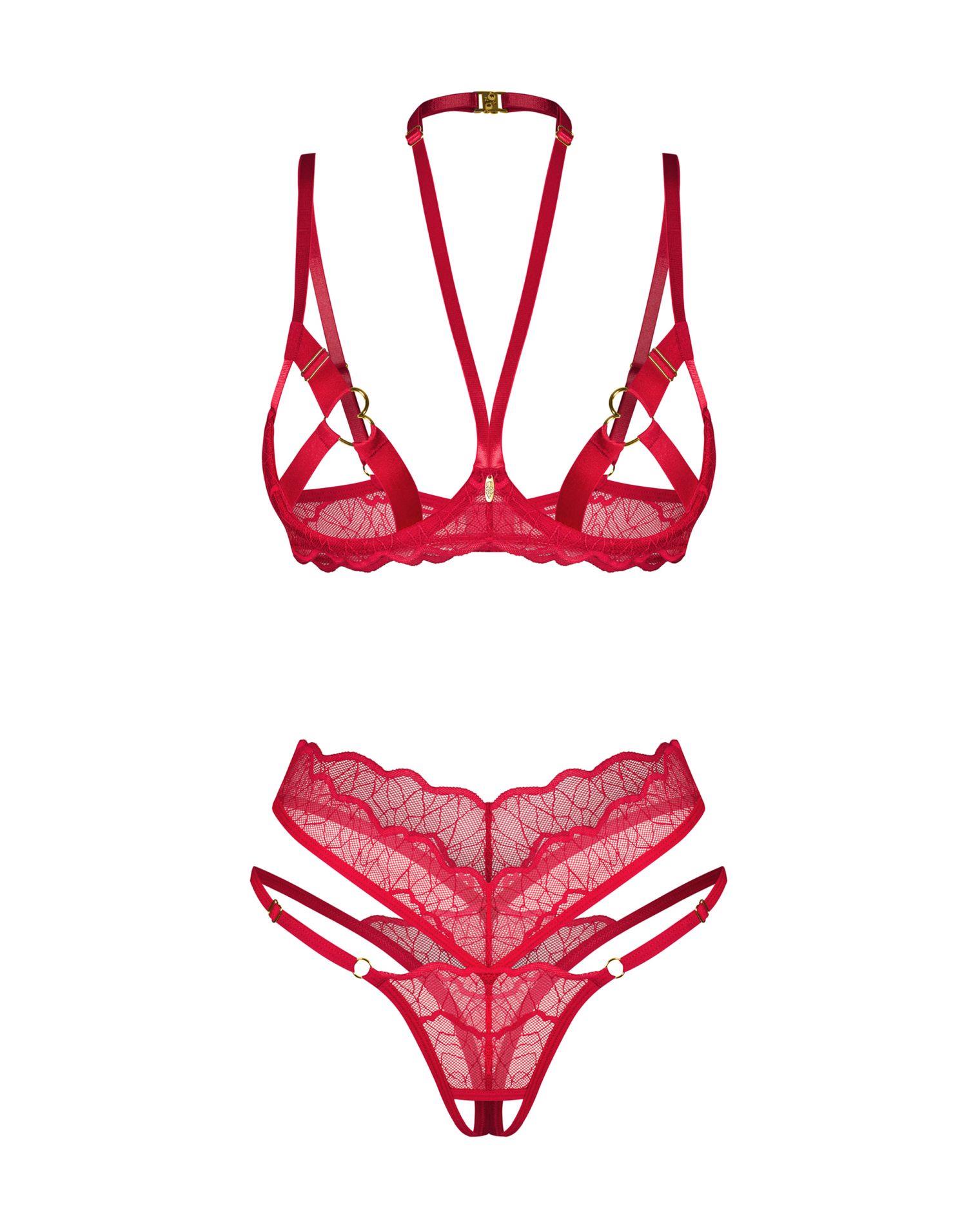 Cupide Desir Komplet 2-Częściowy Otwarty  L/Xl