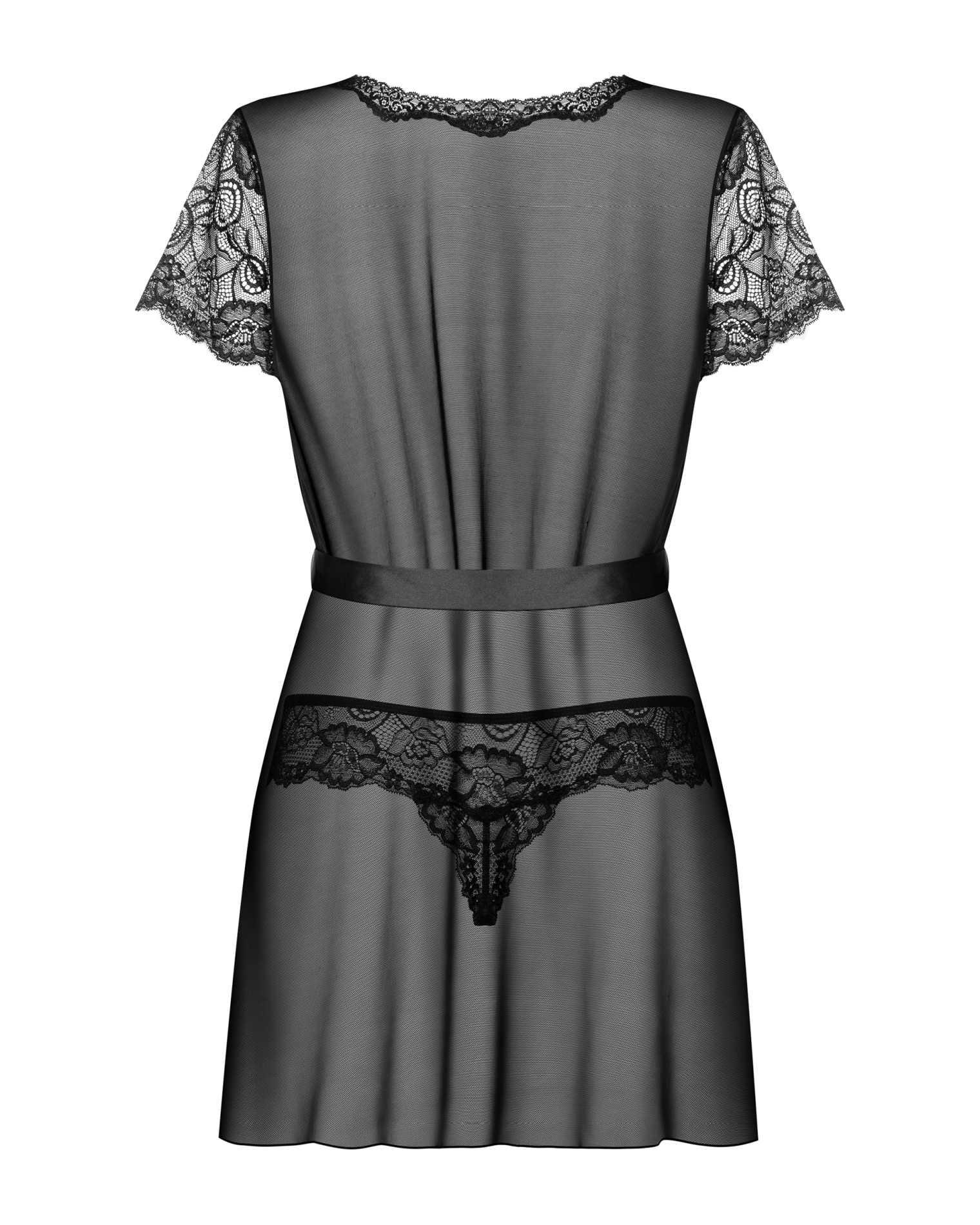 Bielizna-Alluria Peniuar I Stringi  S/M