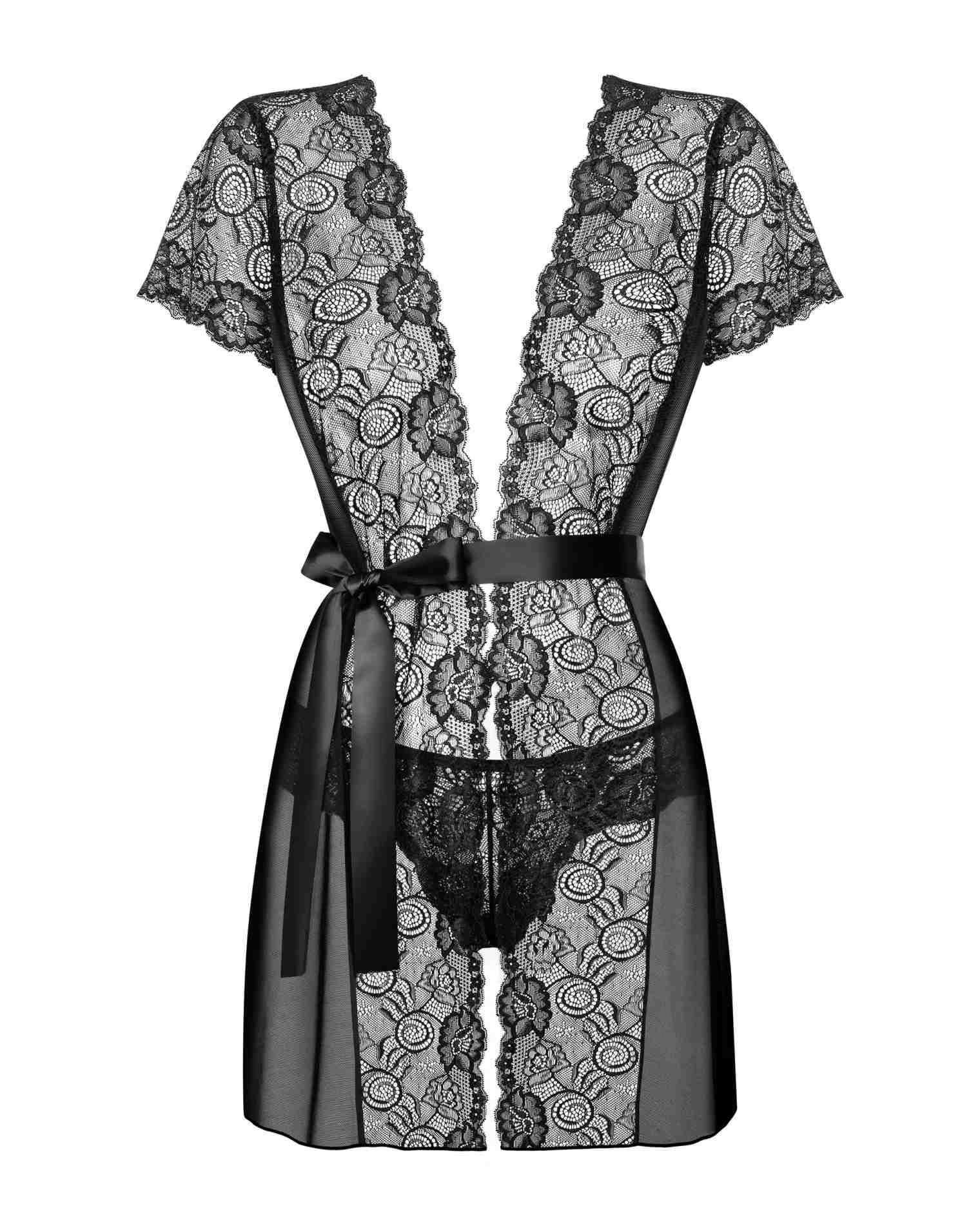 Bielizna-Alluria Peniuar I Stringi L/Xl