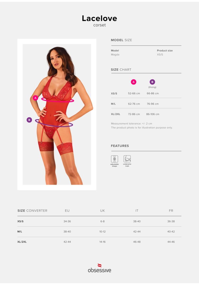 Lacelove Gorset Xl/2Xl