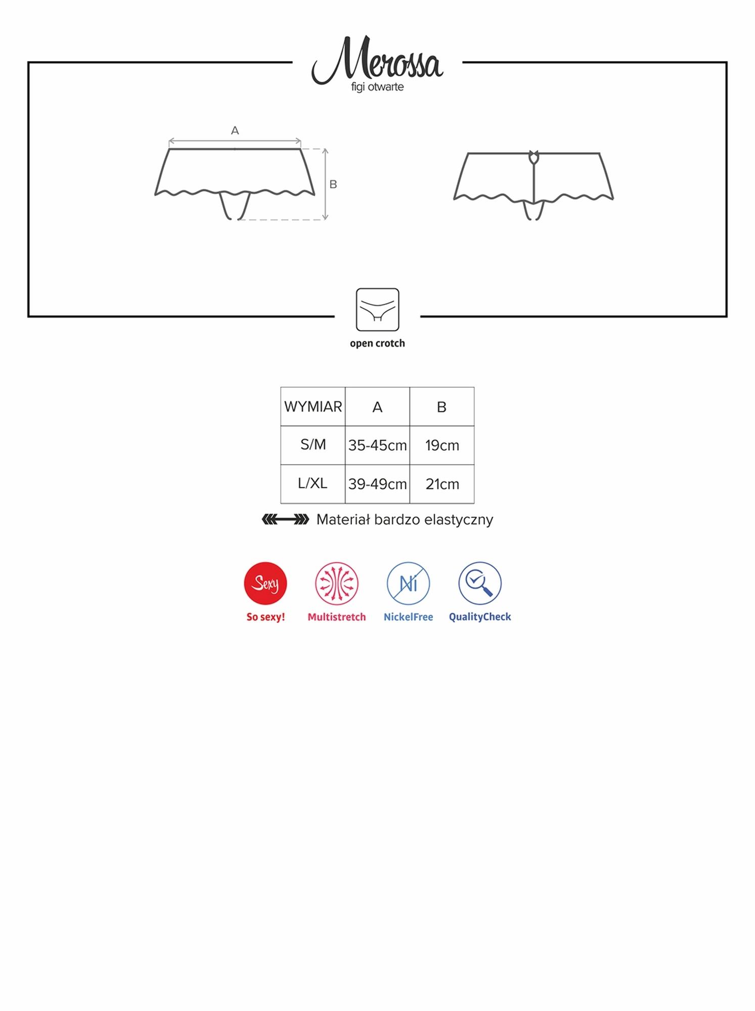 Bielizna-Merossa Figi Otwarte  S/M