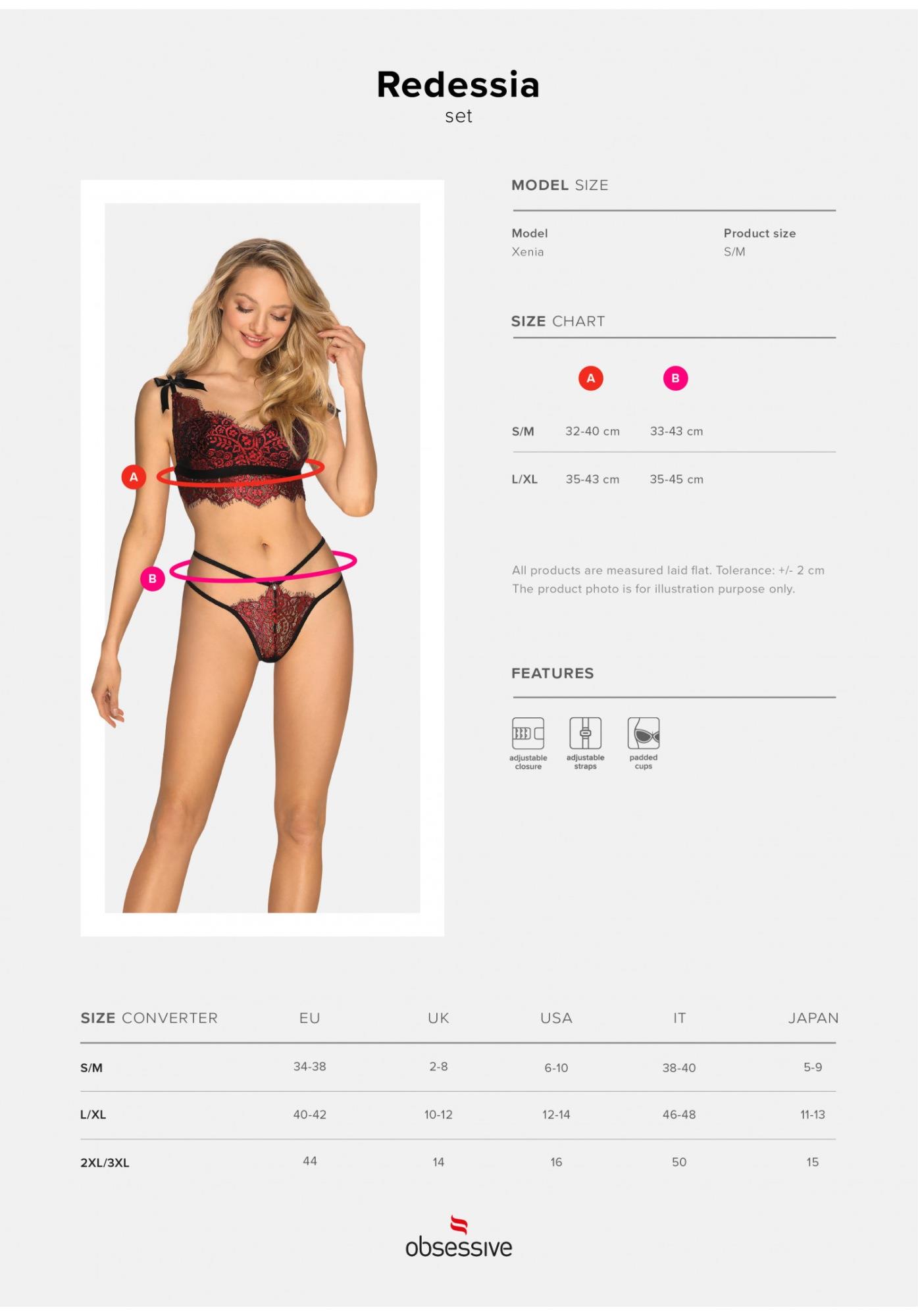 Bielizna-Redessia Komplet 2-Częściowy L/Xl