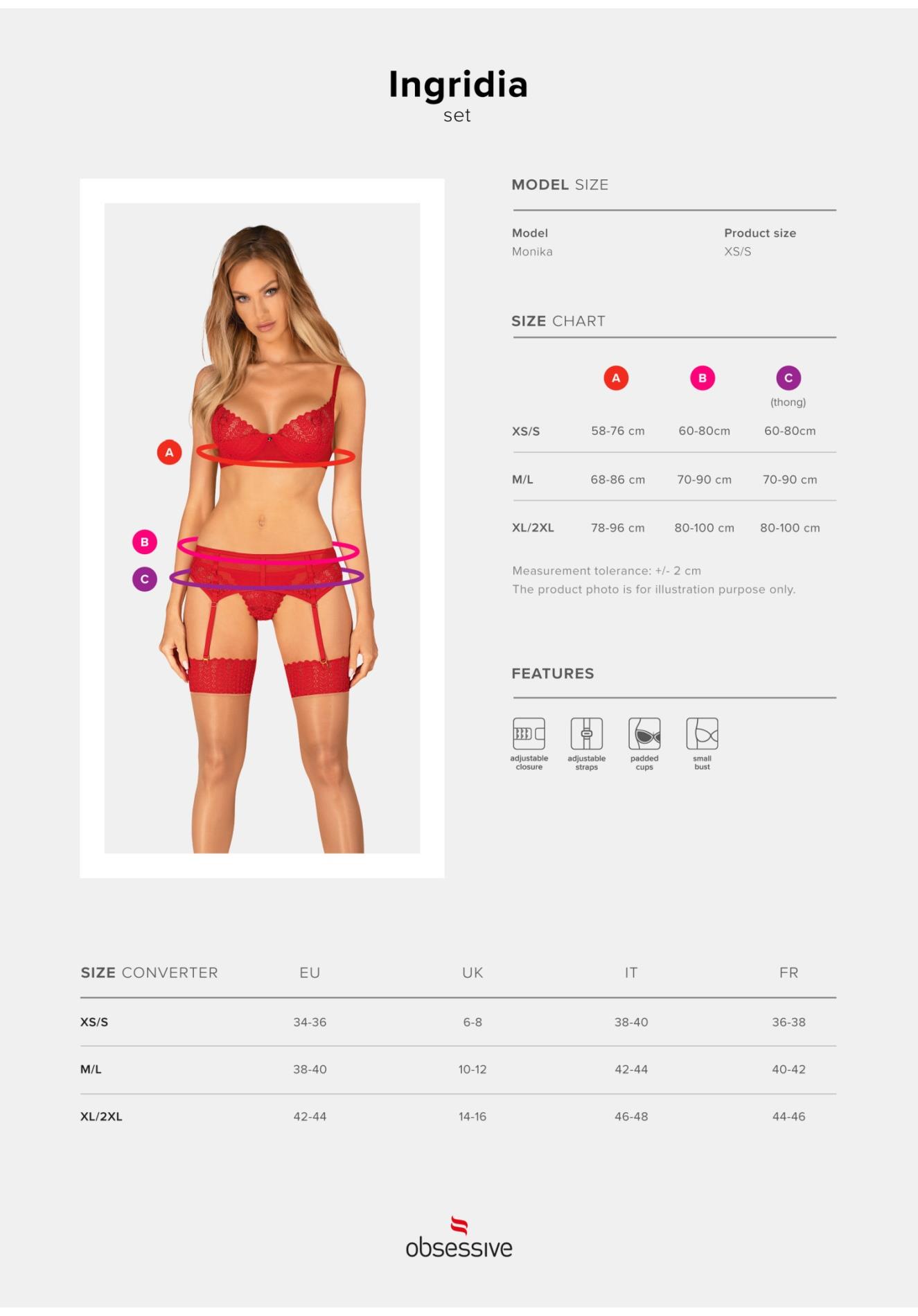 Ingridia Komplet 3-Częściowy  M/L