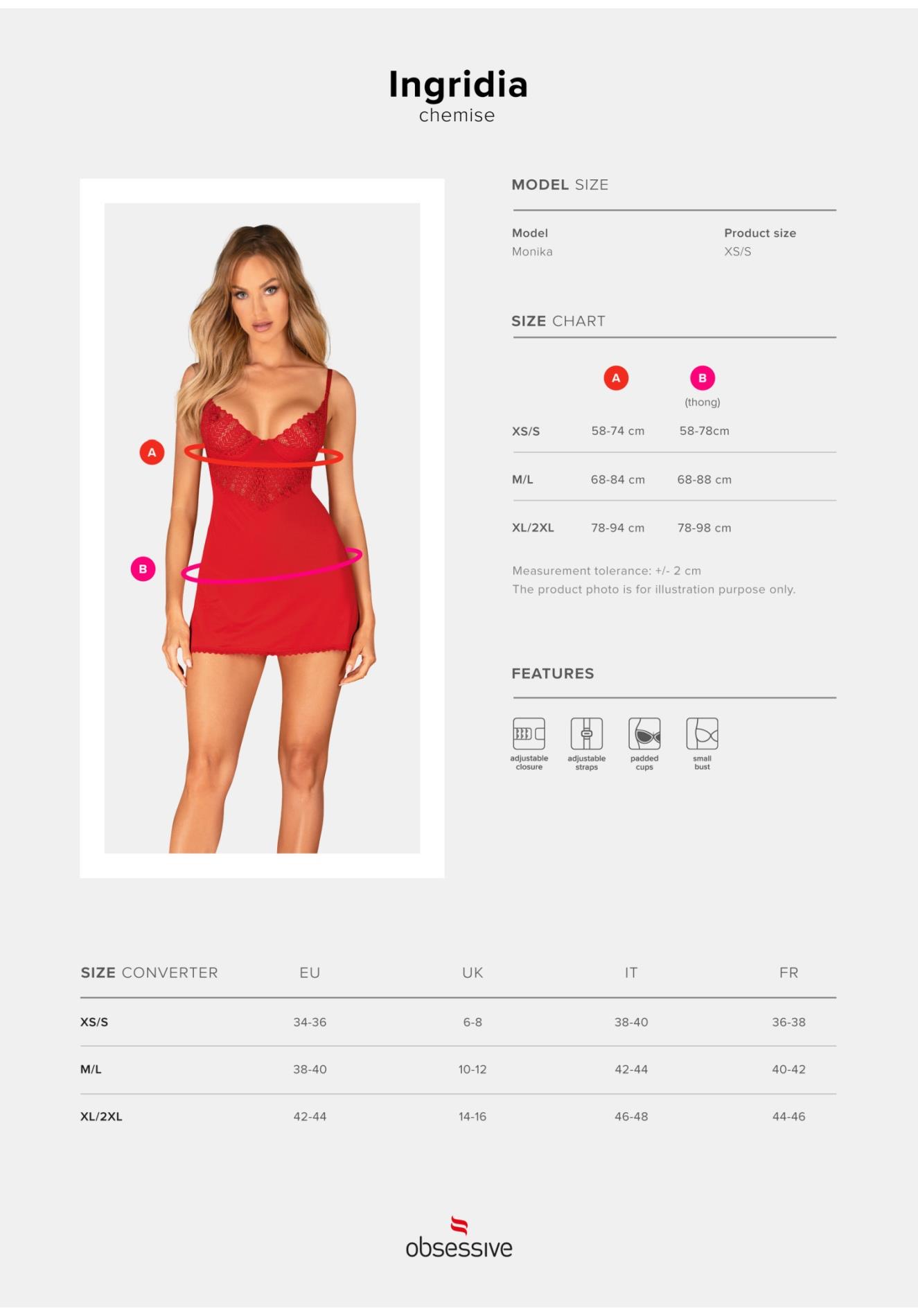 Ingridia Koszulka I Stringi  M/L