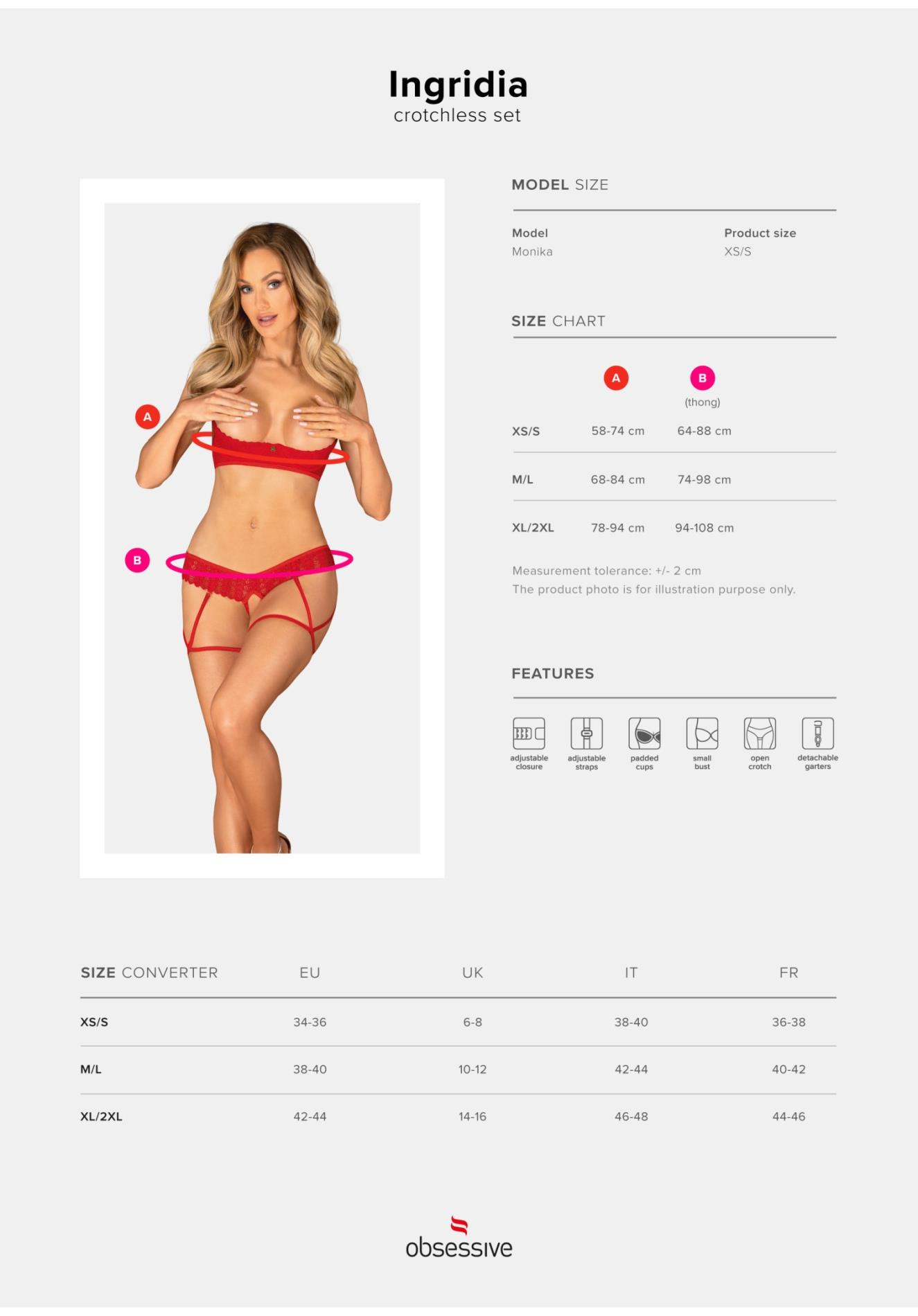 Ingridia Komplet 2-Częściowy Otwarty Xl/2Xl