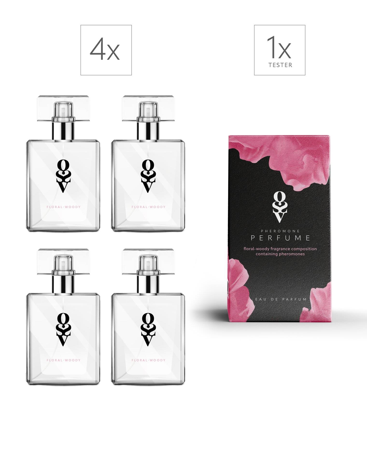 Zestaw Tester + 4 Perfumy Floral-woody 30 ml - 3