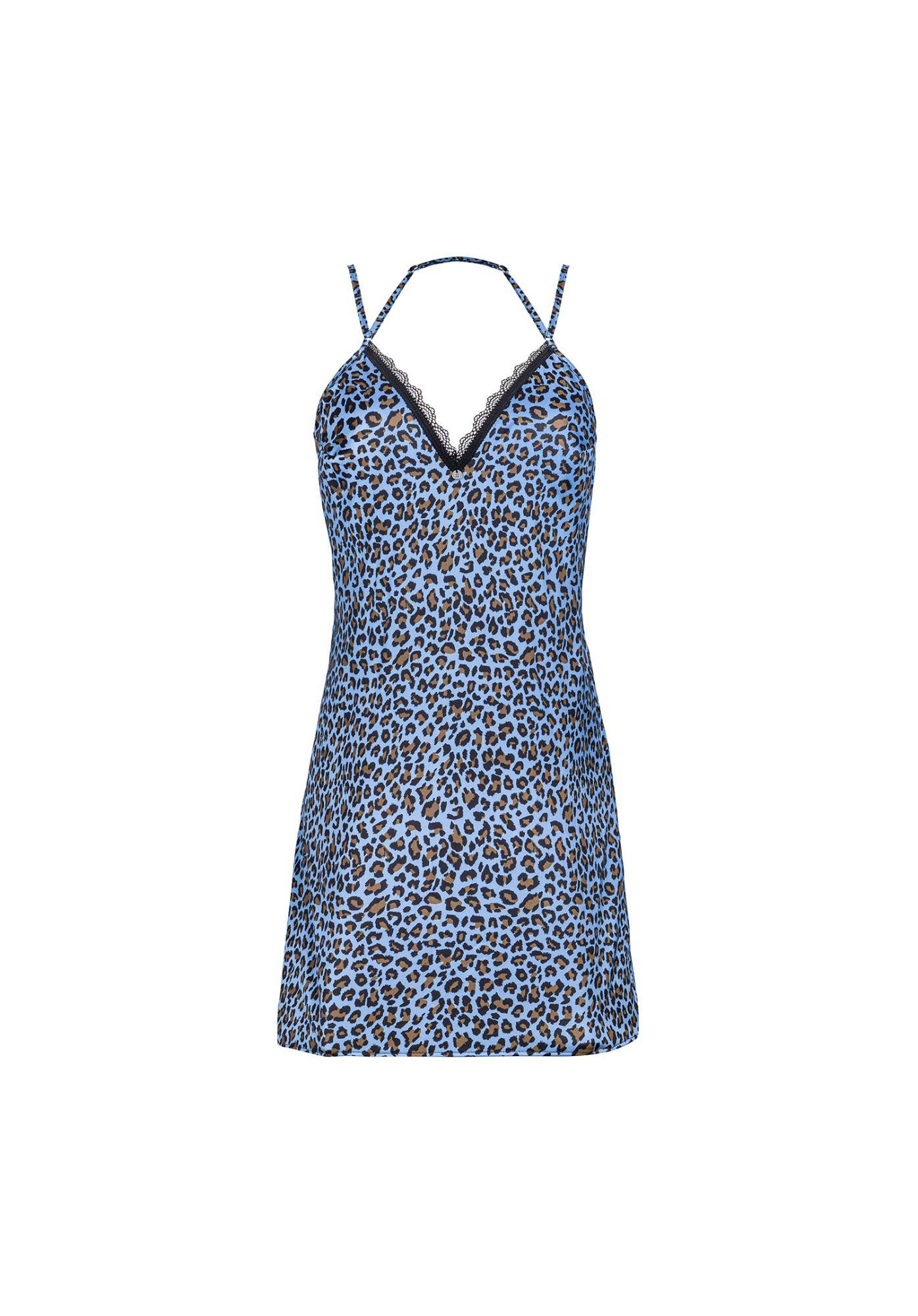 Nadines Koszulka I Stringi Niebieska S/M