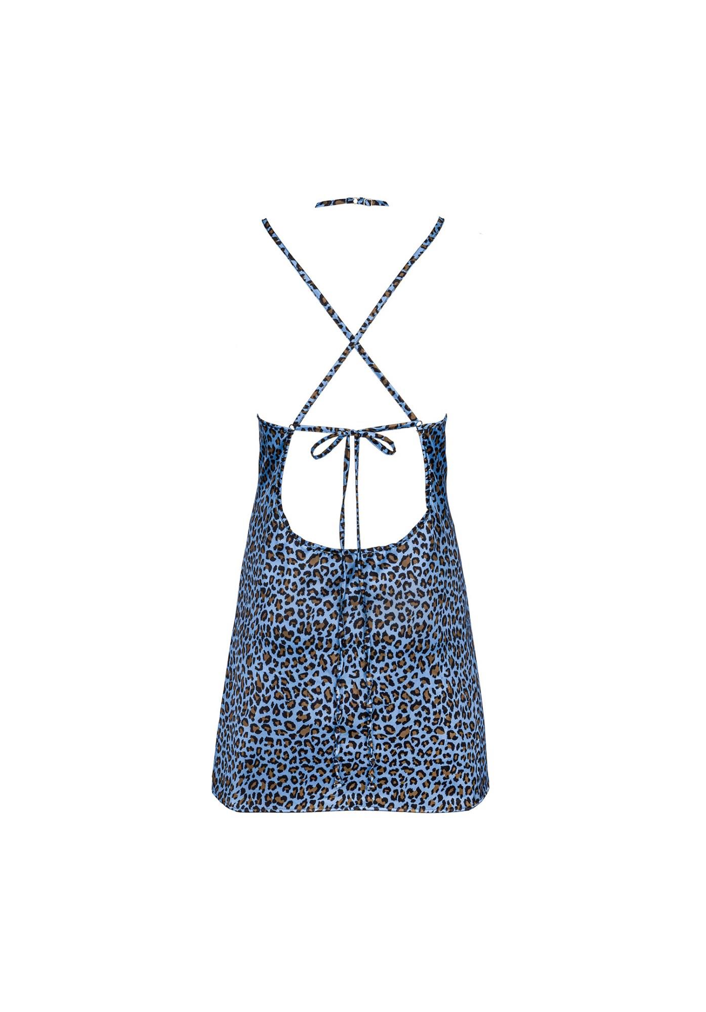 Nadines Koszulka I Stringi Niebieska S/M