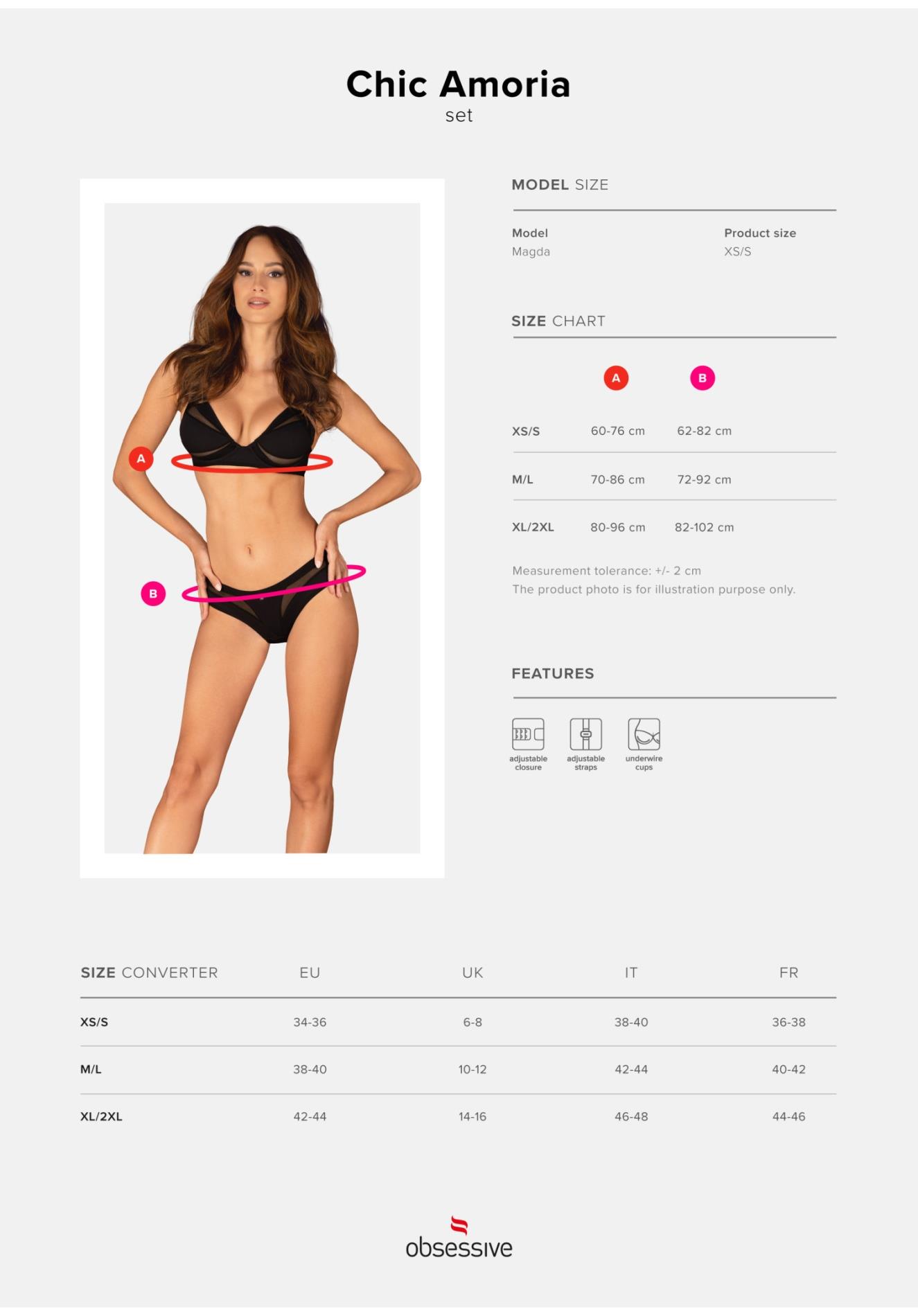 Chic Amoria Komplet 2-Częściowy    Xs/S