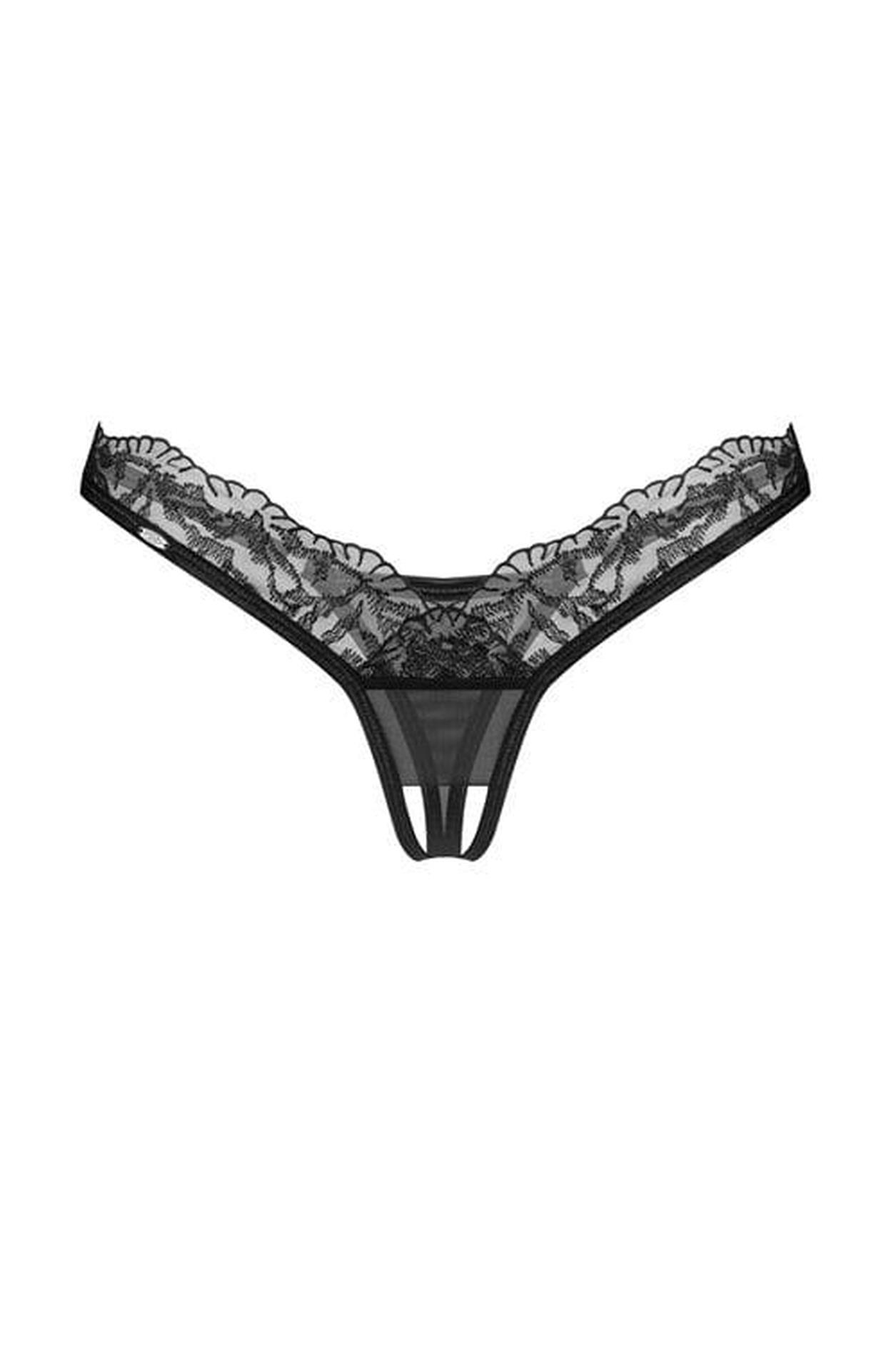 Arrowel Black Otwarte Stringi  L/Xl