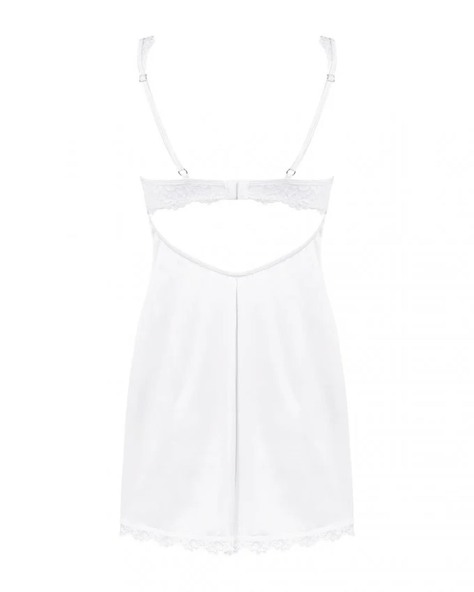 Bielizna-Amor Blanco Koszulka I Stringi Biały   S/M