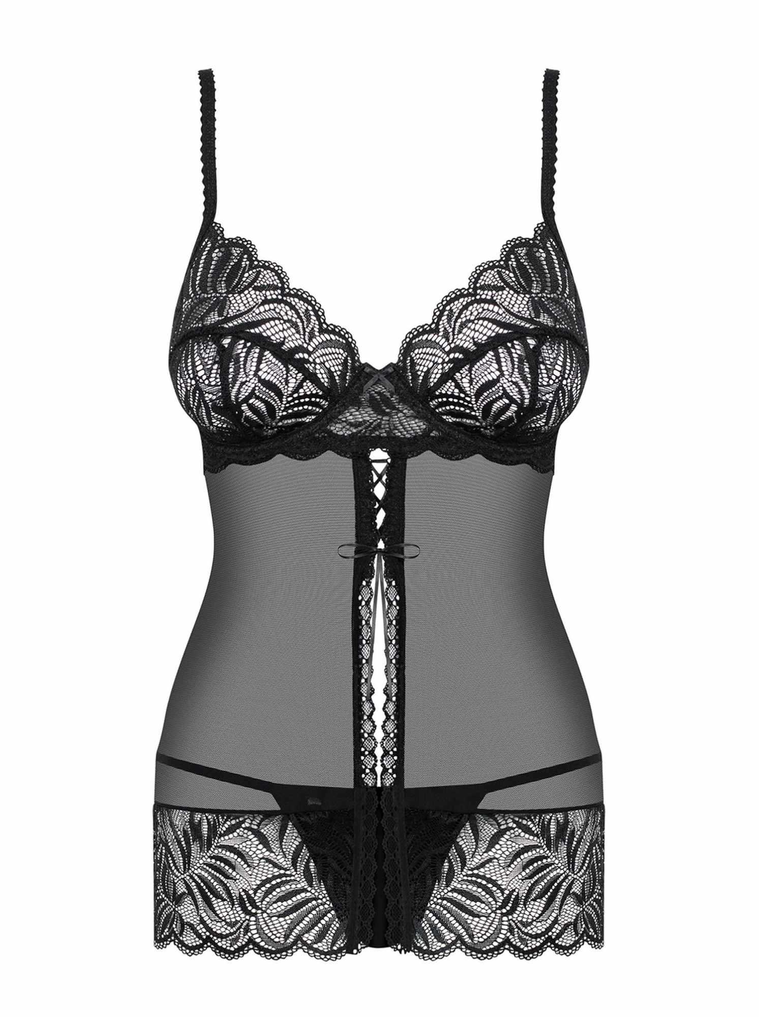 Bielizna-Contica Babydoll + String L/Xl