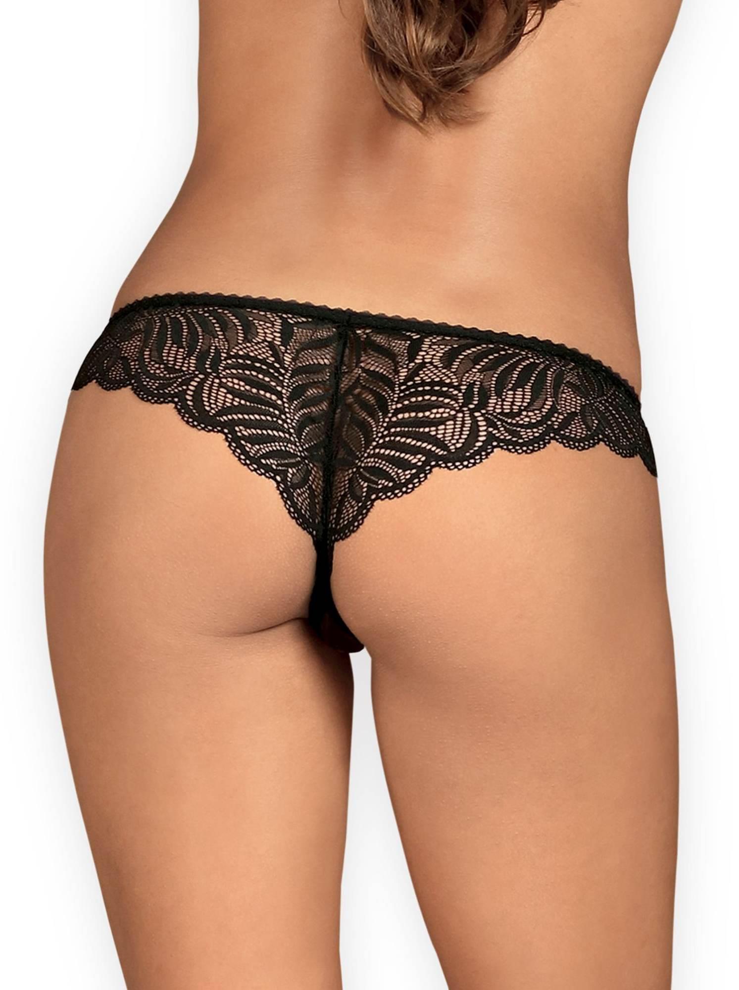 Bielizna-Contica Stringi Otwarte L/Xl