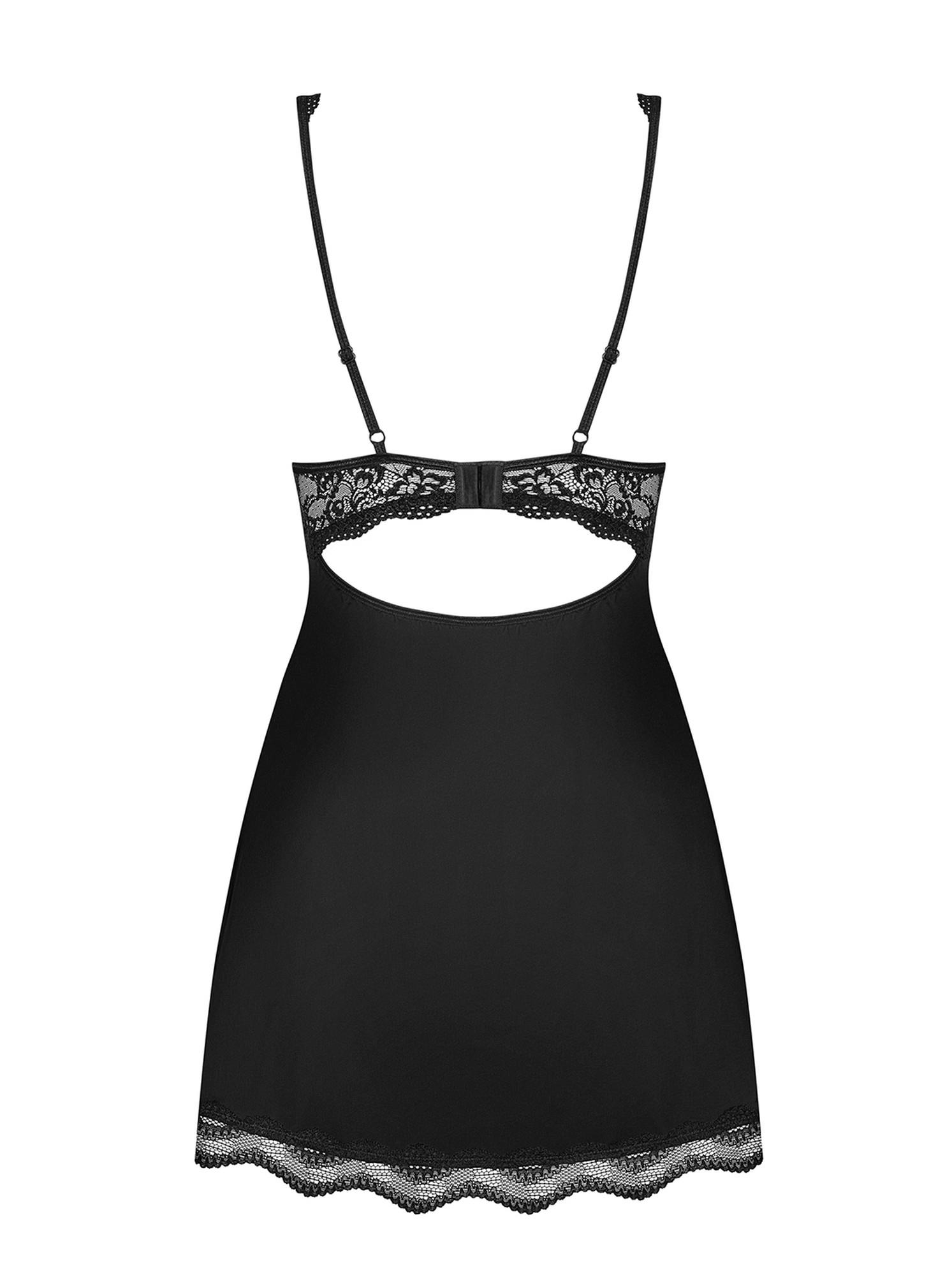 Bielizna-Luvae Babydoll I Stringi Czarne Xxl