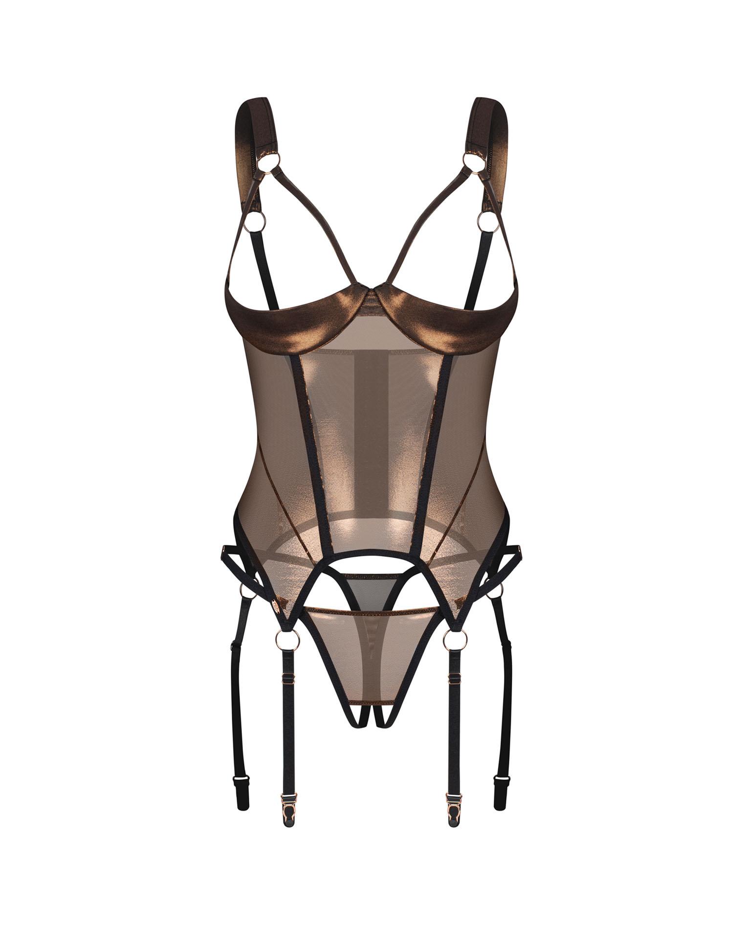 Soranna Gorset I Stringi Otwarte  L/Xl