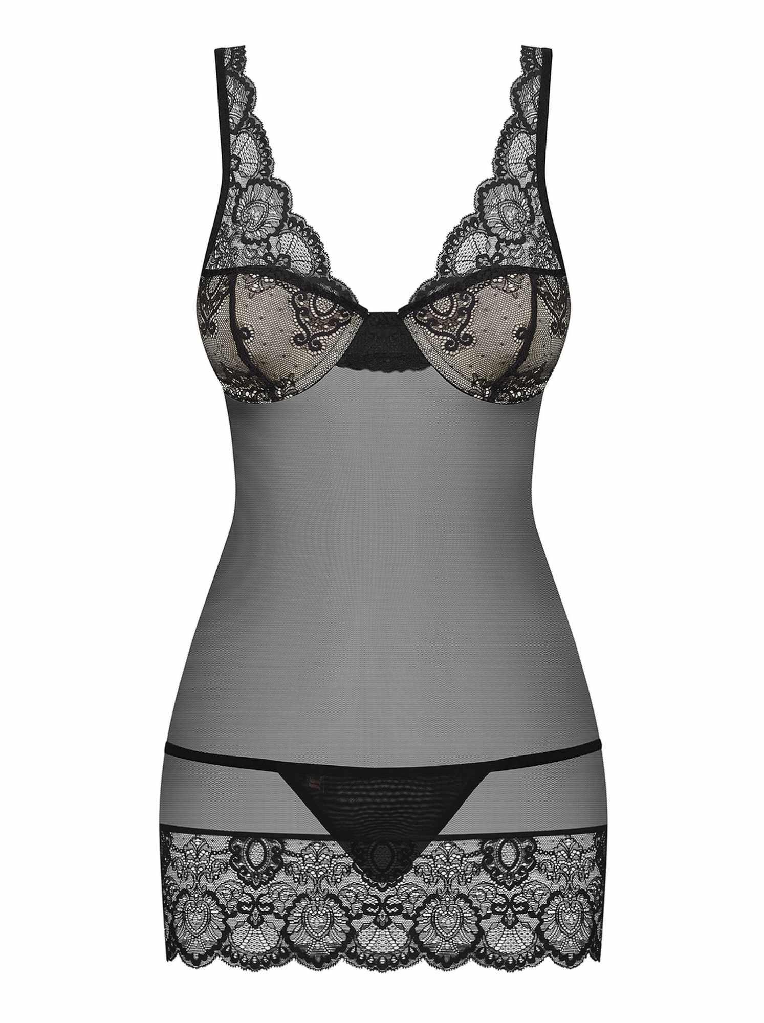 Bielizna-853-Che-1 Koszulka I Stringi L/Xl