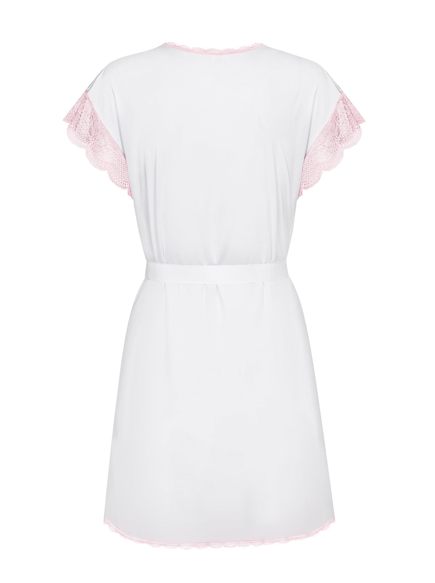 Bielizna-Girlly Peniuar Biały S/M