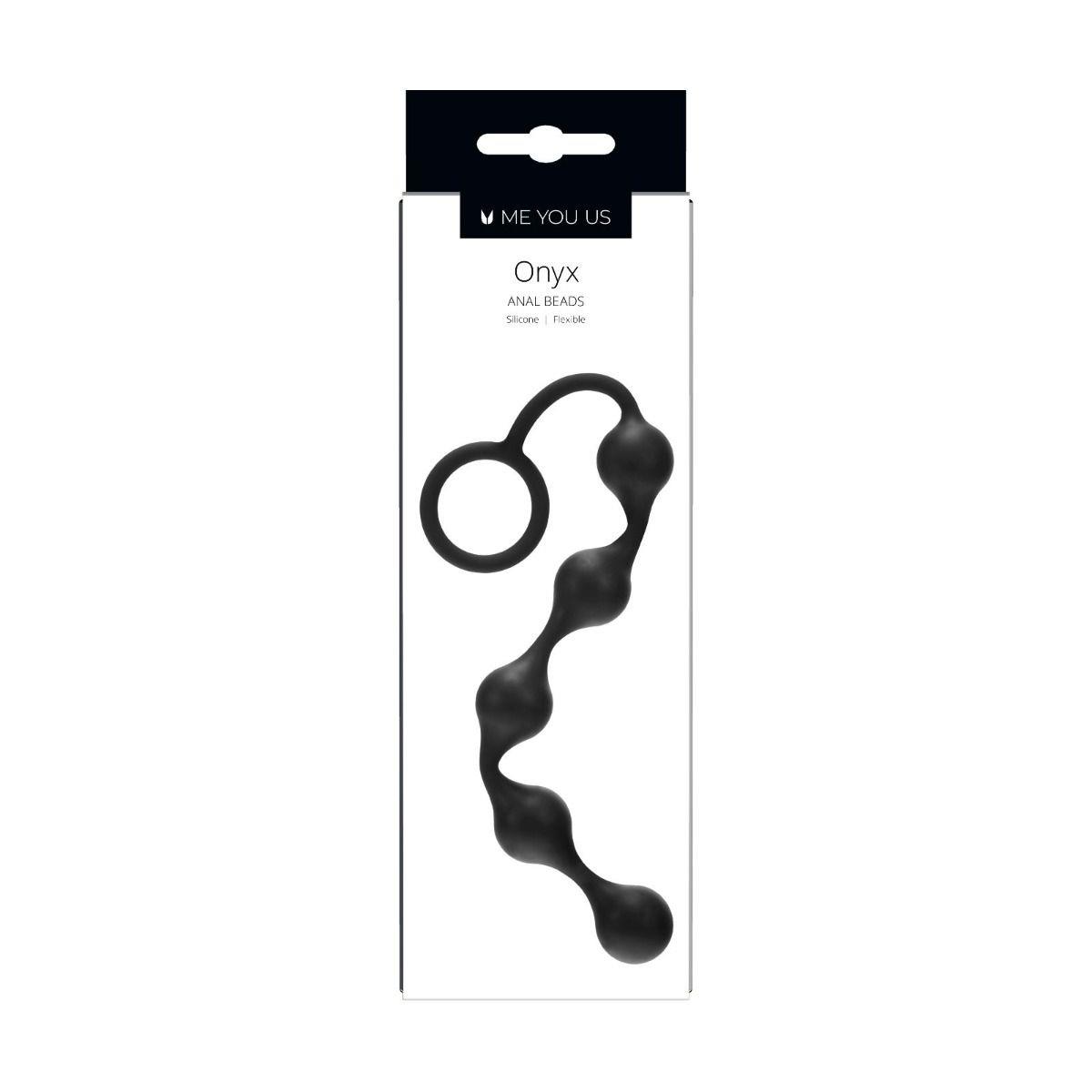 Plug/Kulki-Onyx Silicone Anal Beads