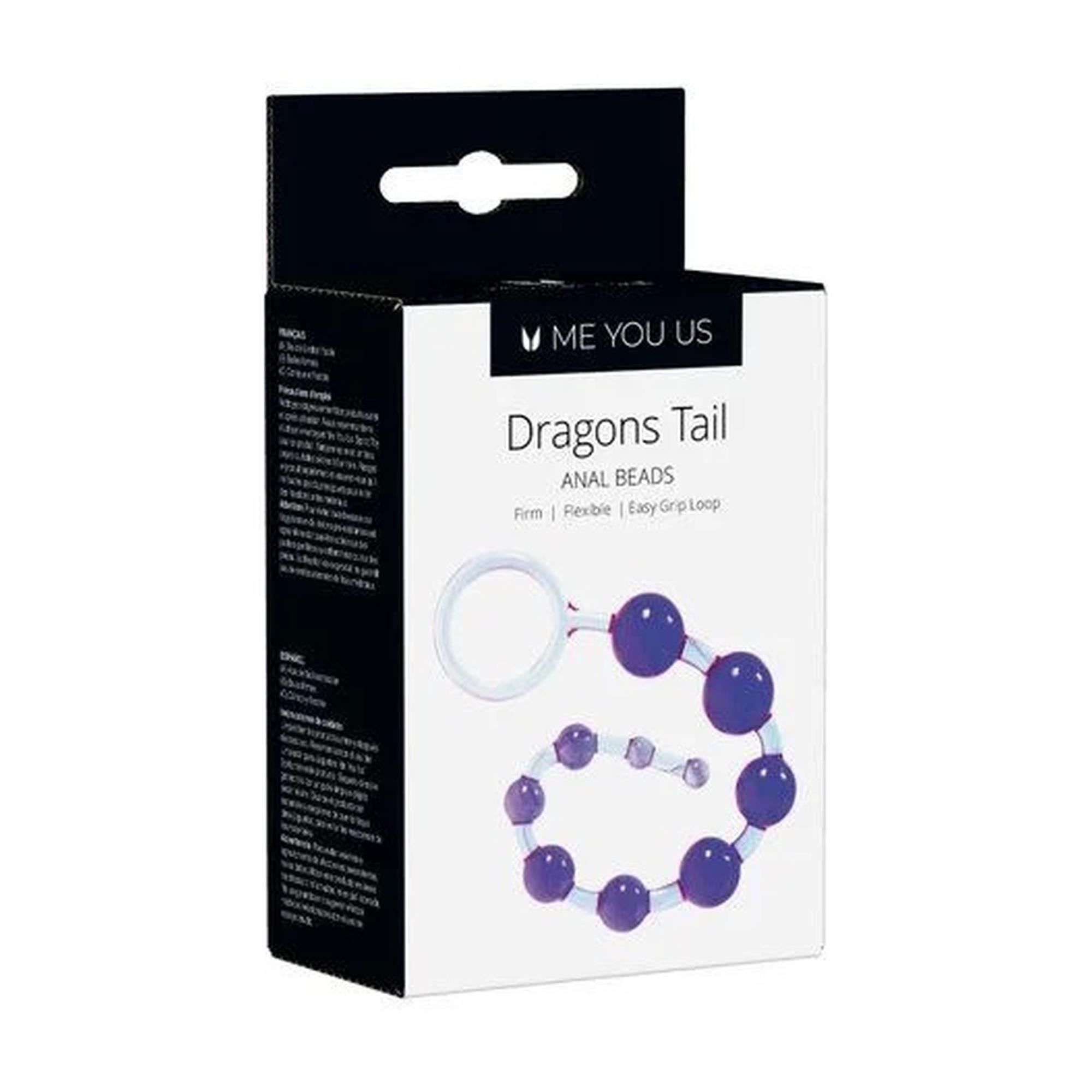 Plug/Kulki- Me You Us Dragonz Tail Anal Beads Violet