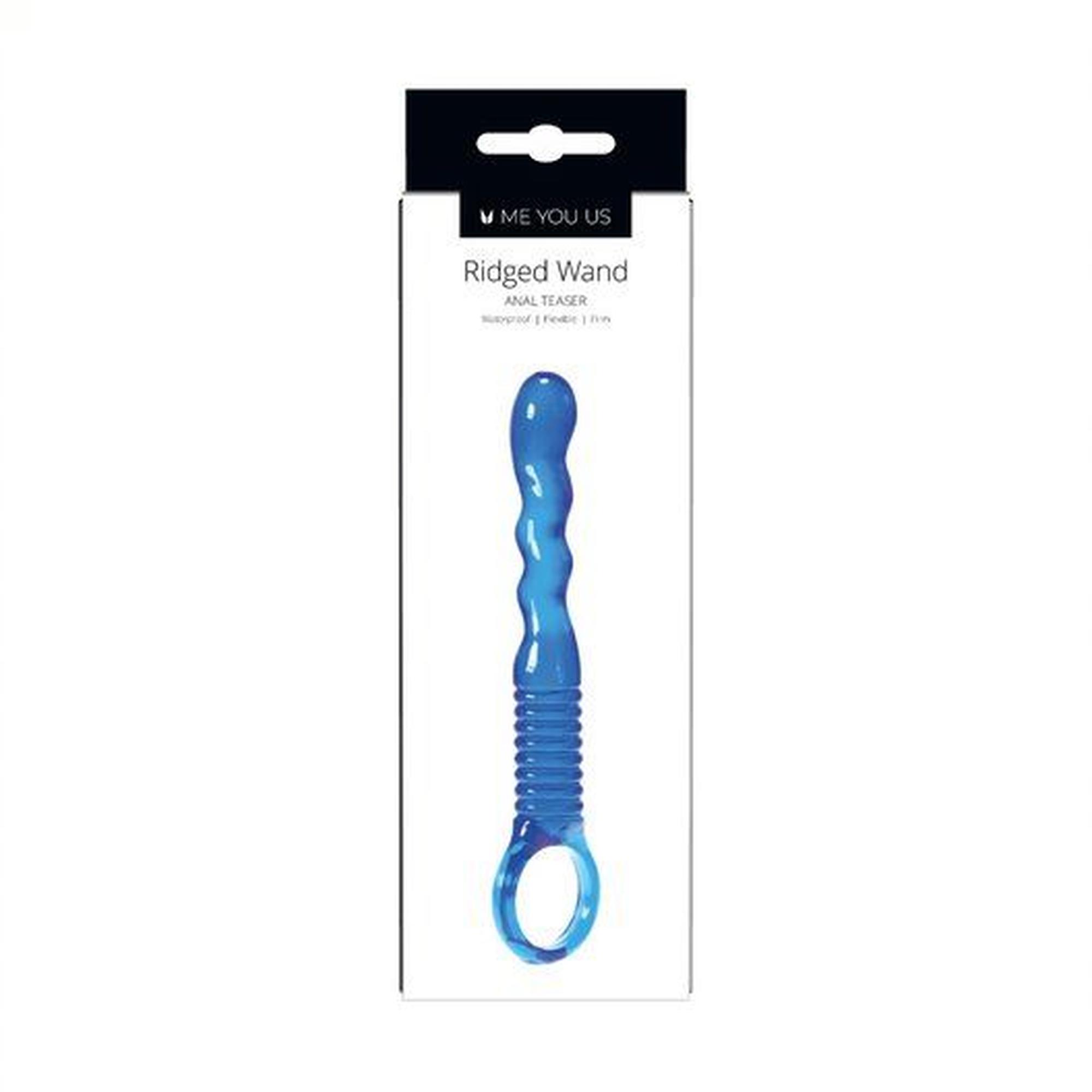 Plug/Kulki- Me You Us Ridged Anal Teaser Blue