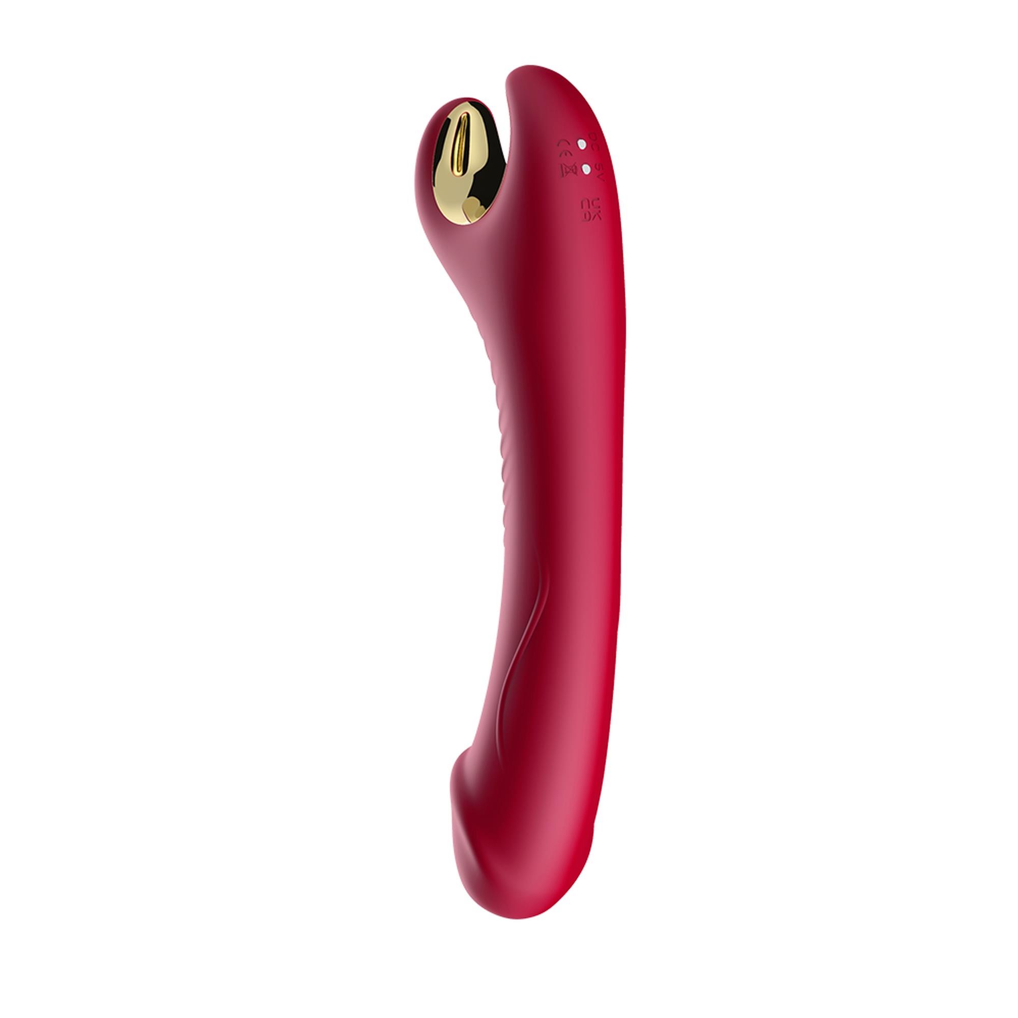 Stymulator Silicone 9 Vibration Function Red