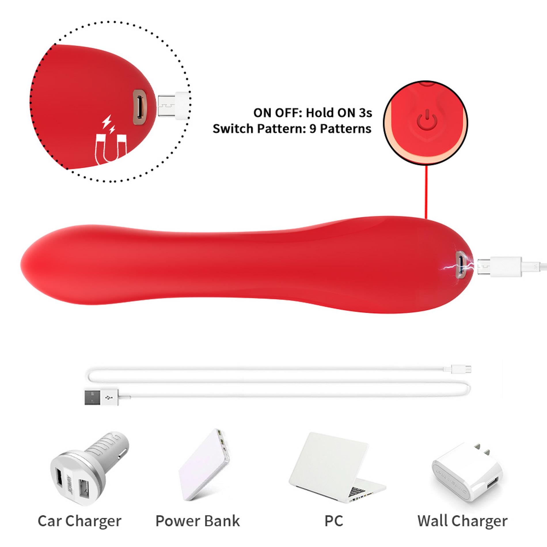 Crazy Horse Red Three-Point Vibration