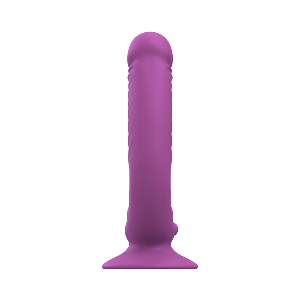 Teazers - Double Vibrator With Suction Cup And Remote - Purple