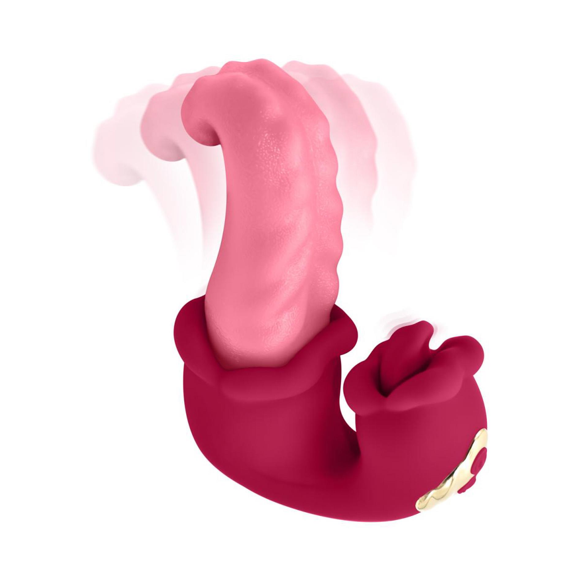 Teazers - Double Tongue Vibrator Pink