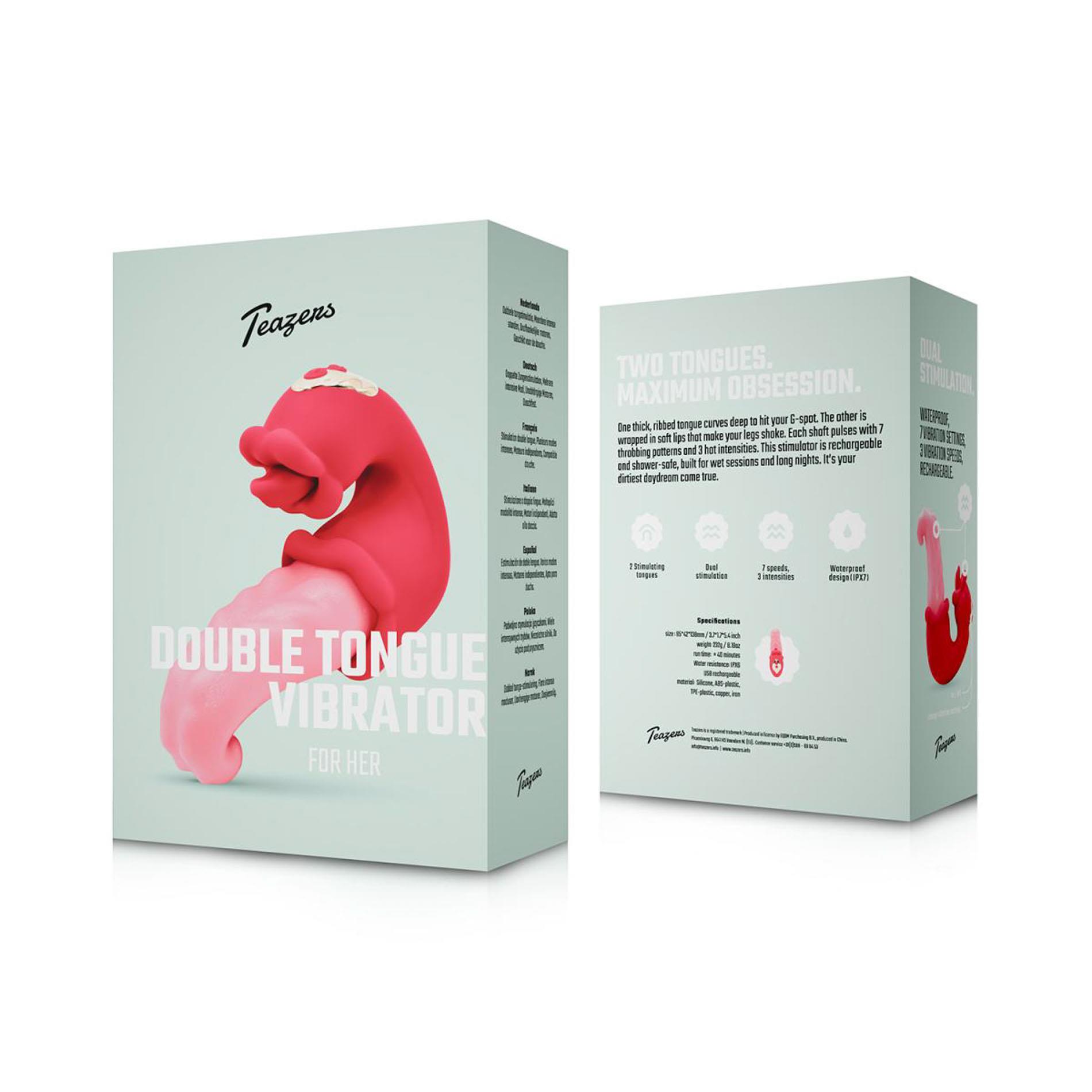 Teazers - Double Tongue Vibrator Pink