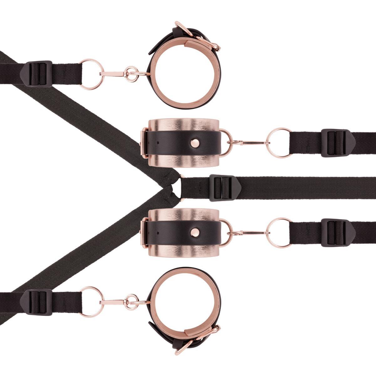 Rosy Gold - Under-Mattress Restraint Set - Black