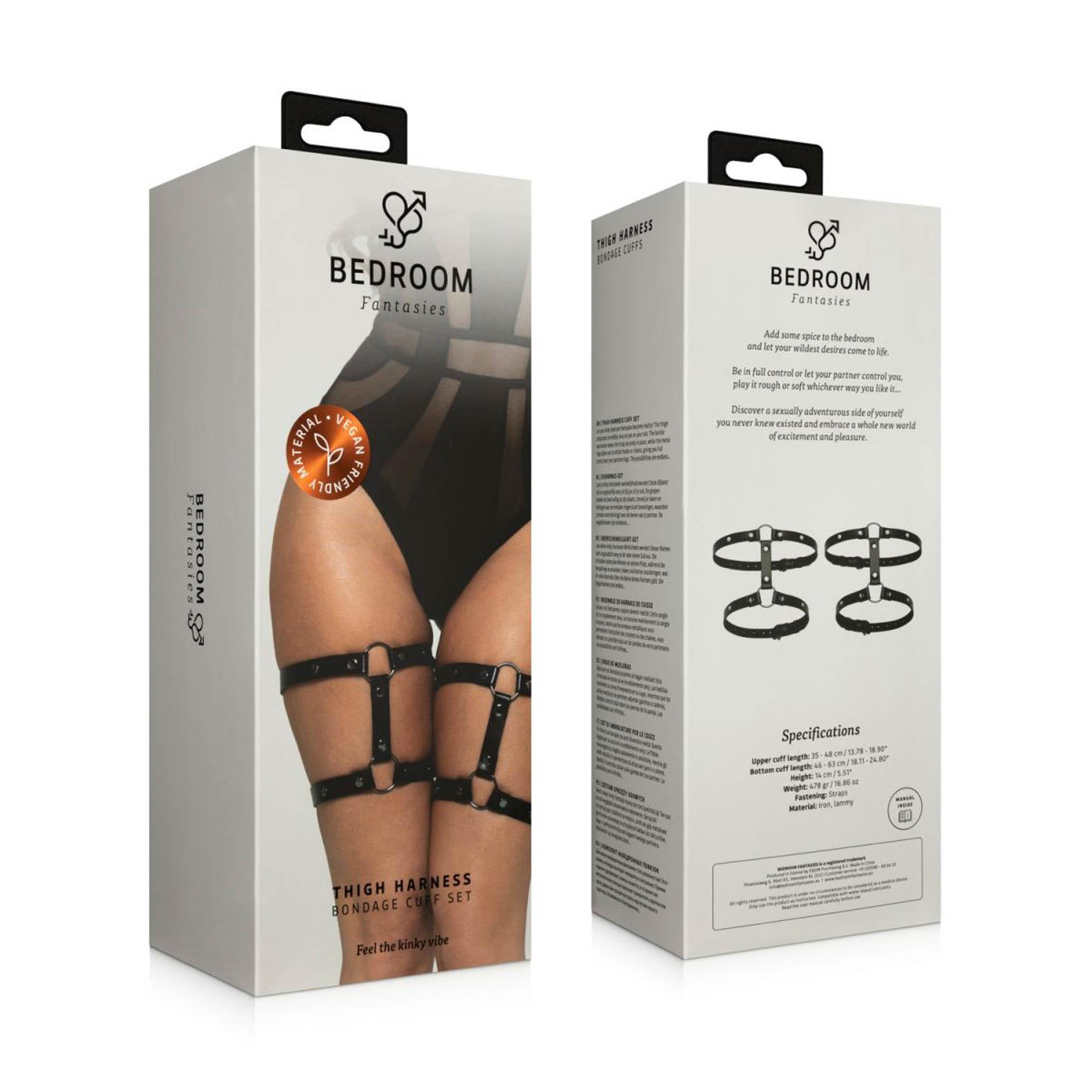 Regulowane Pasy na uda Leg Bondage Cuffs