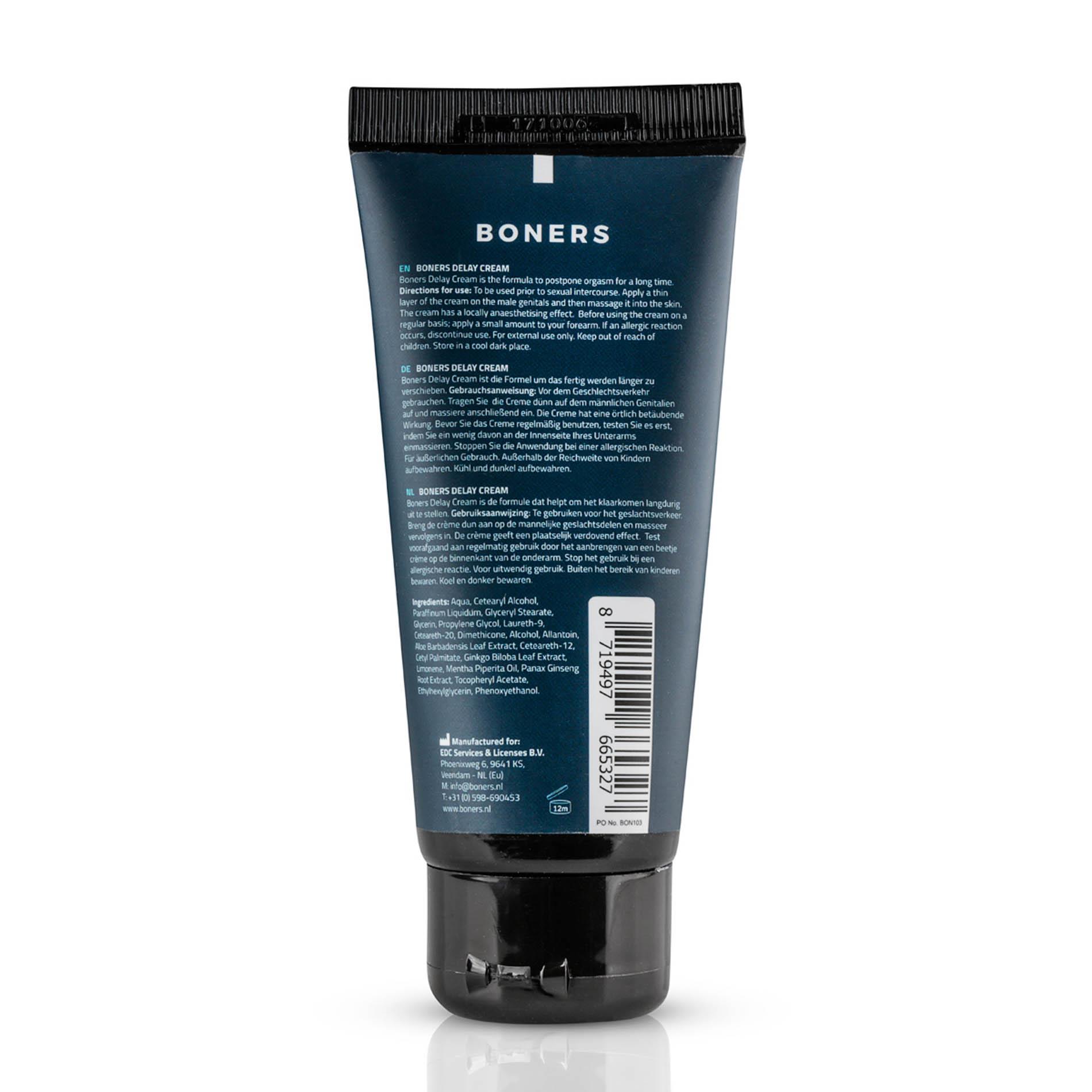Boners - Delay Cream 100 Ml