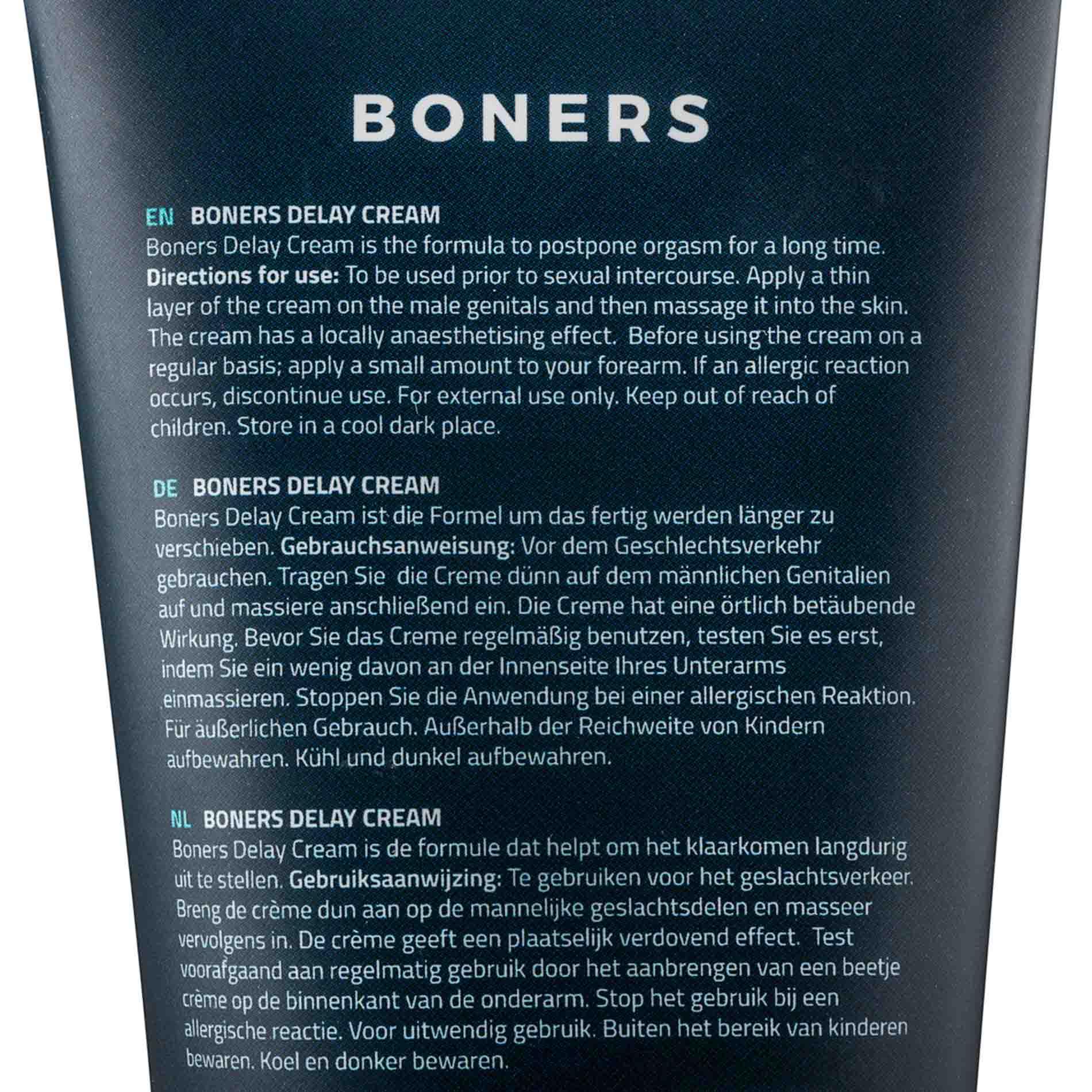 Boners - Delay Cream 100 Ml