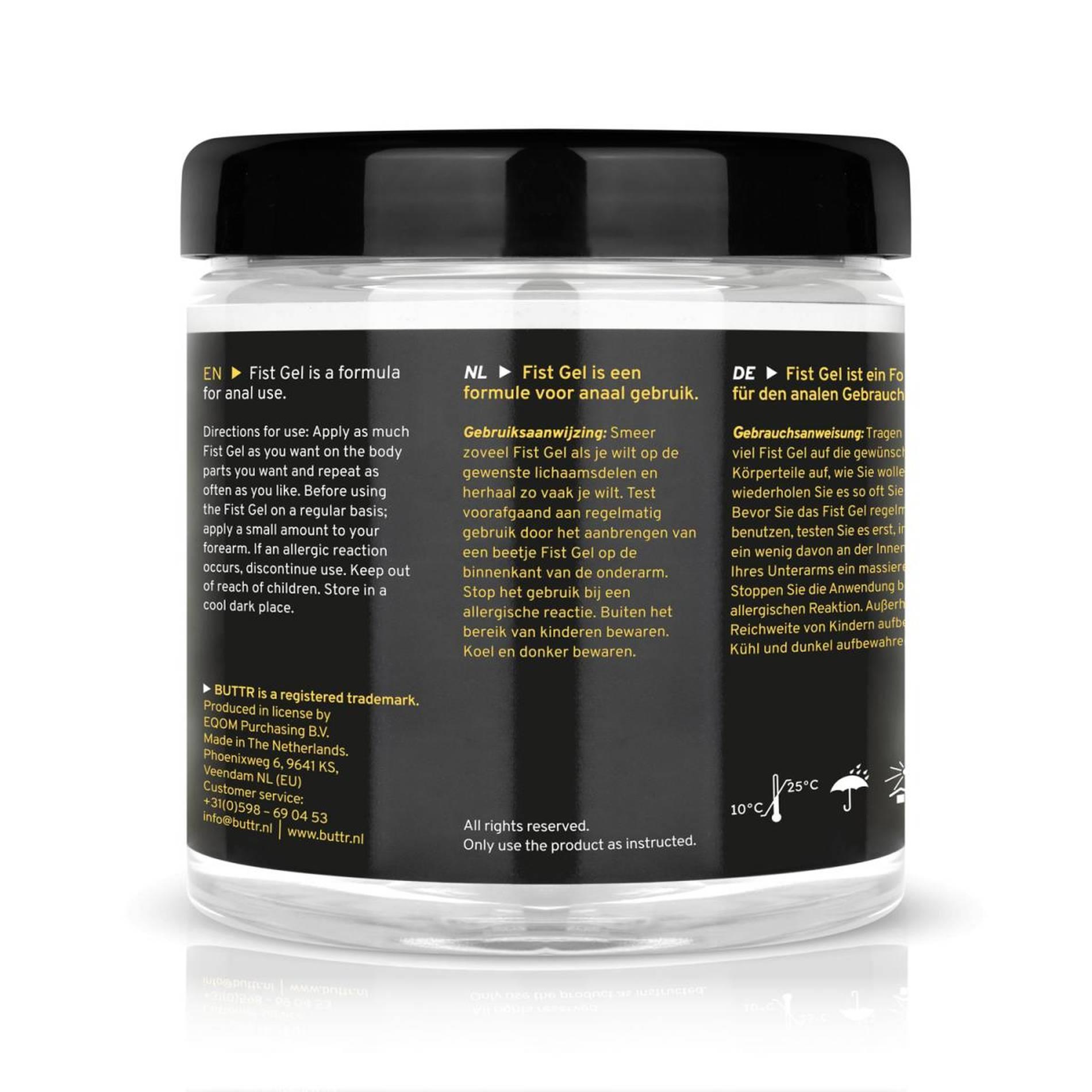 Buttr - Transparent Fisting Gel Non-Sticky - 500 Ml