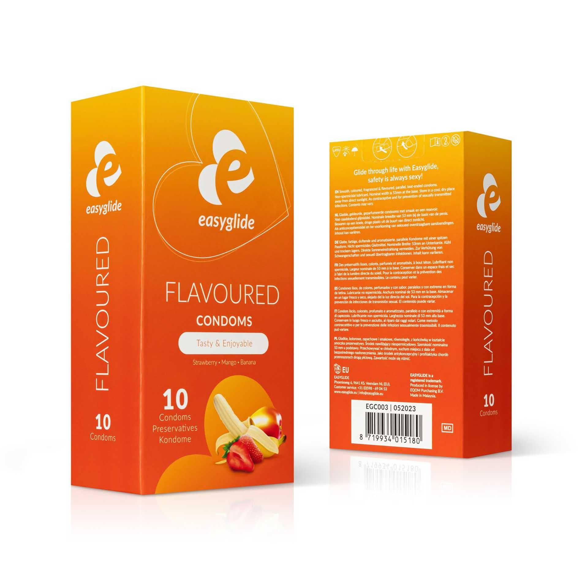 Easyglide - Flavored Condoms 10 Pcs