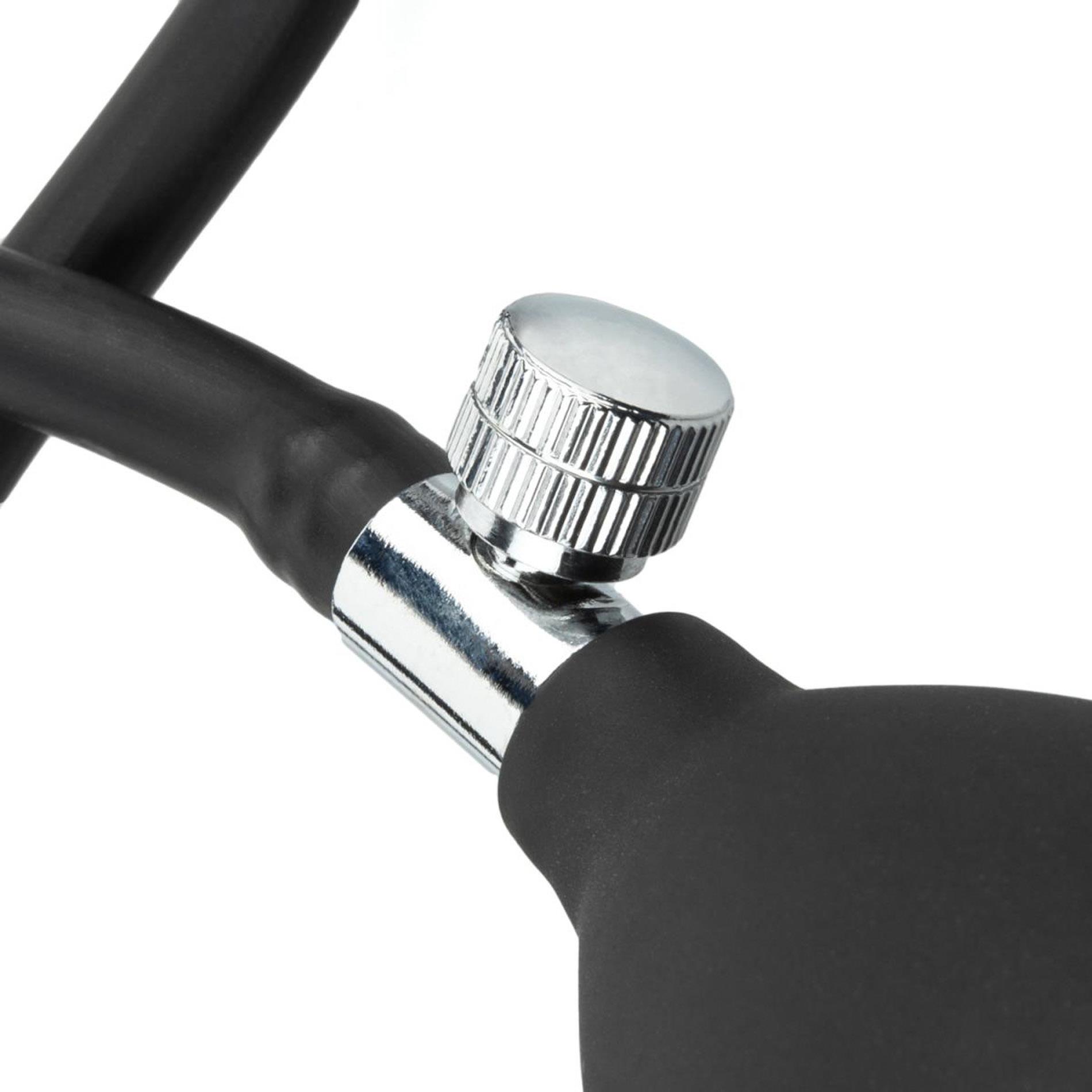 Anal Collection - Inflatable Anal Plug With Pump 20 Cm - Black