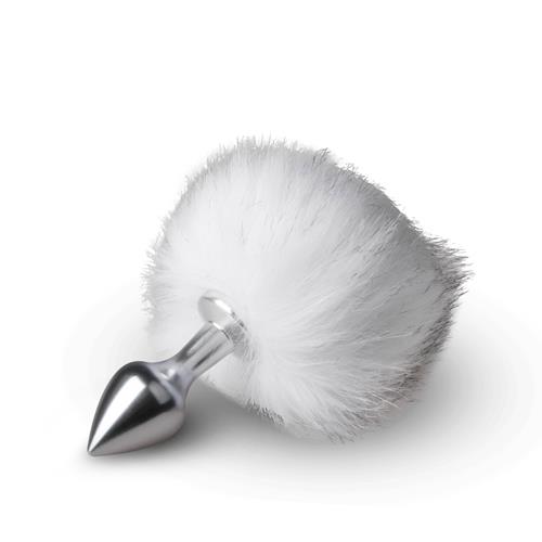 Bunny Tail Plug No. 1 - Silver/Whitekorek Analny