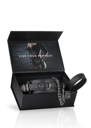 Wiązania-Fetish Collar With Leash