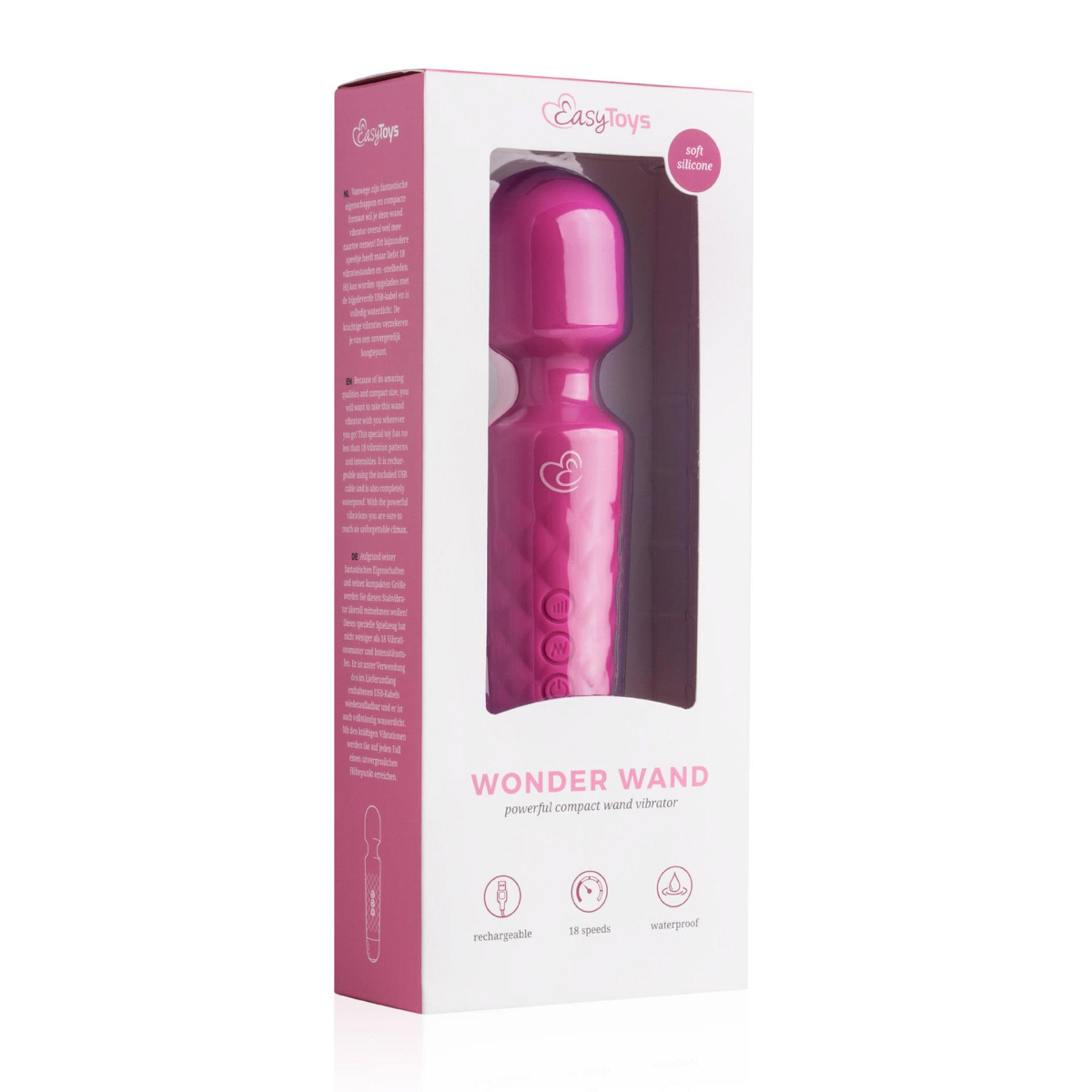 Easytoys Mini Wand Vibrator - Pink