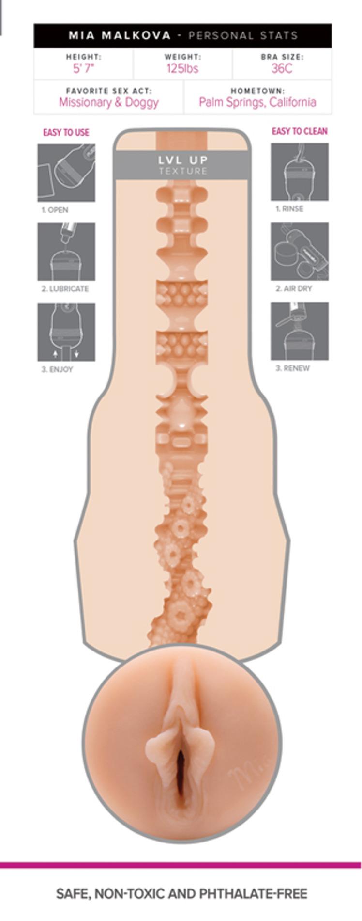 Masturbator Fleshlight Girls – Mia Malkova Lvl Up