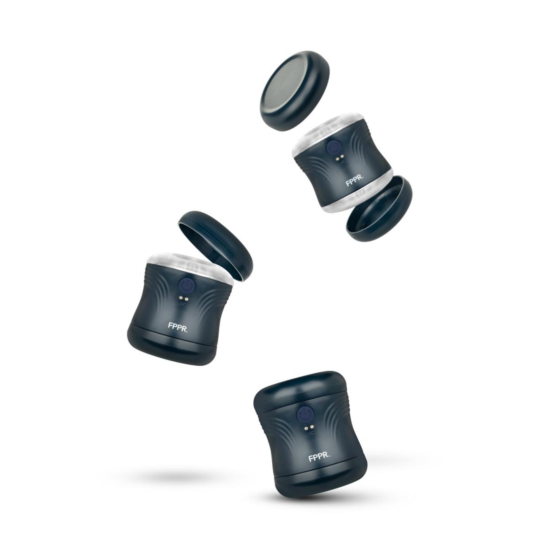 Fppr. - 2 Sided Vibrating Masturbator Blue