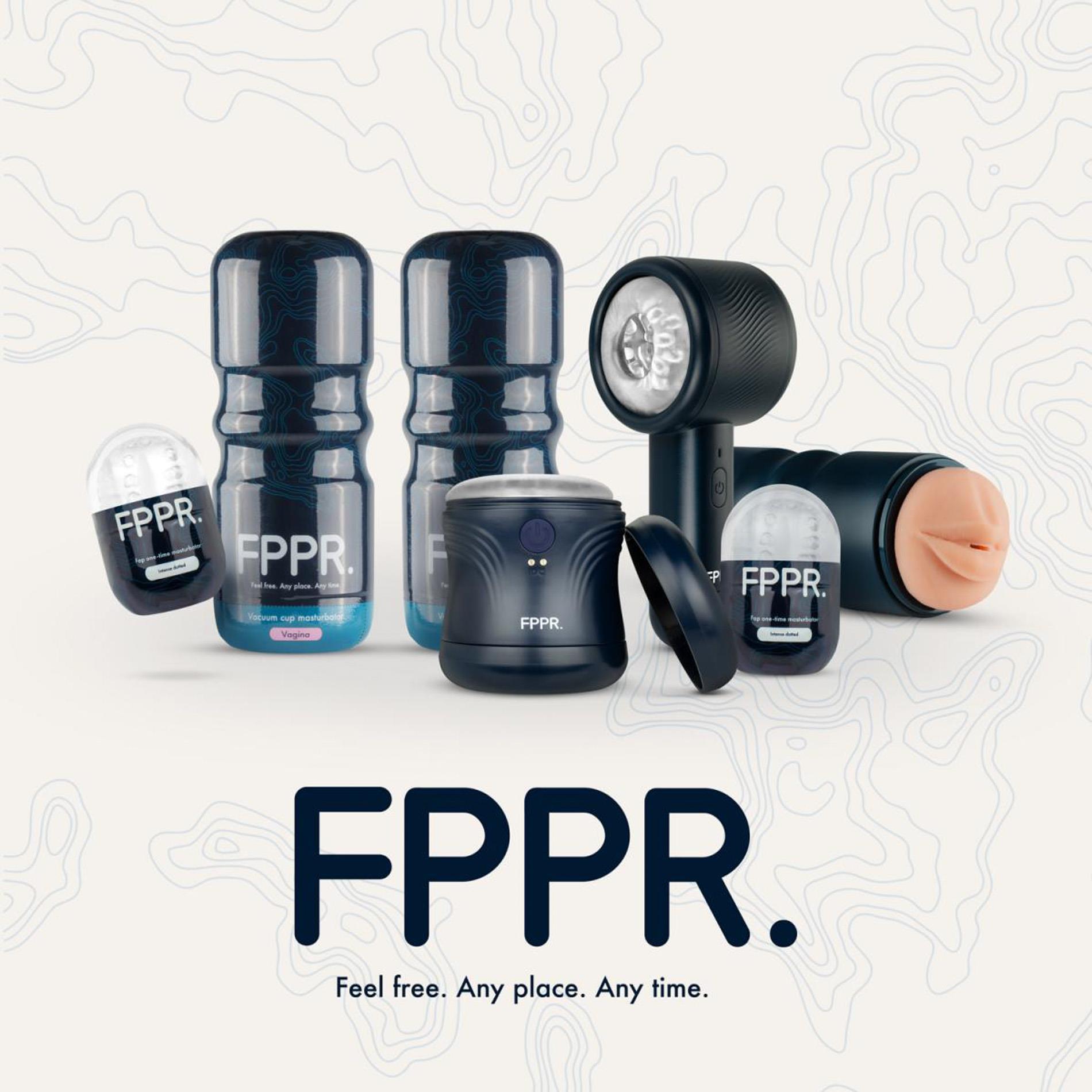 Fppr. - 2 Sided Vibrating Masturbator Blue