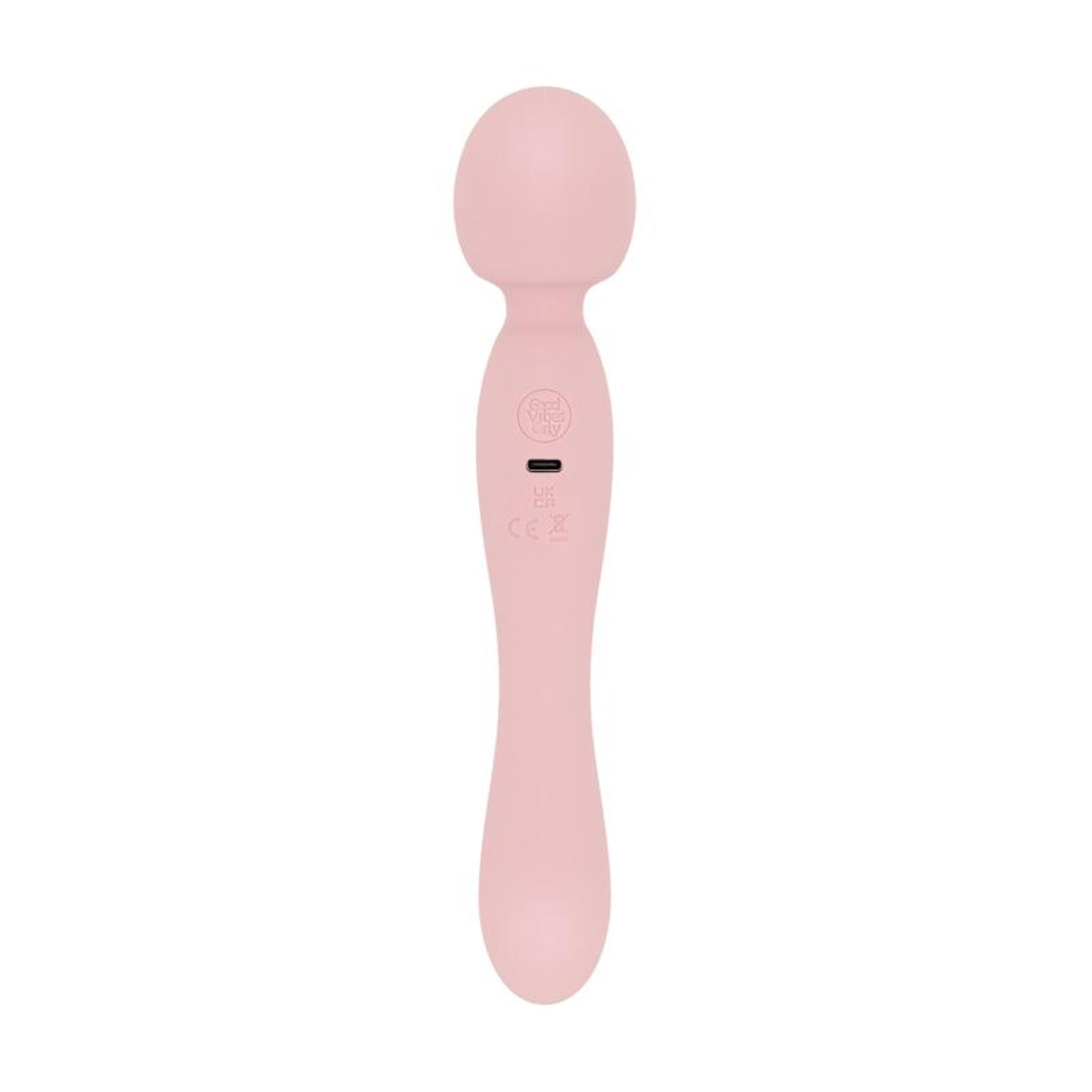Good Vibes Only - Simi - Double Sided Wand Vibrator - Pink