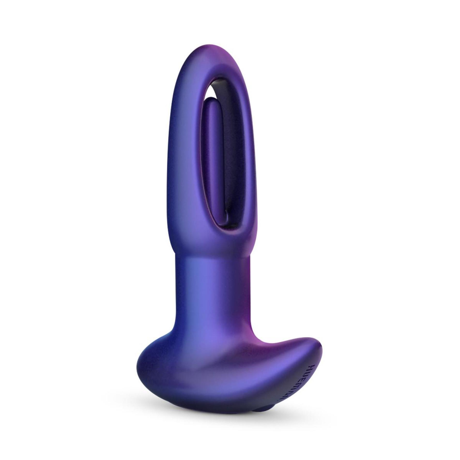 Hueman - Voyager Vibrating Butt Plug With Tapping - Purple