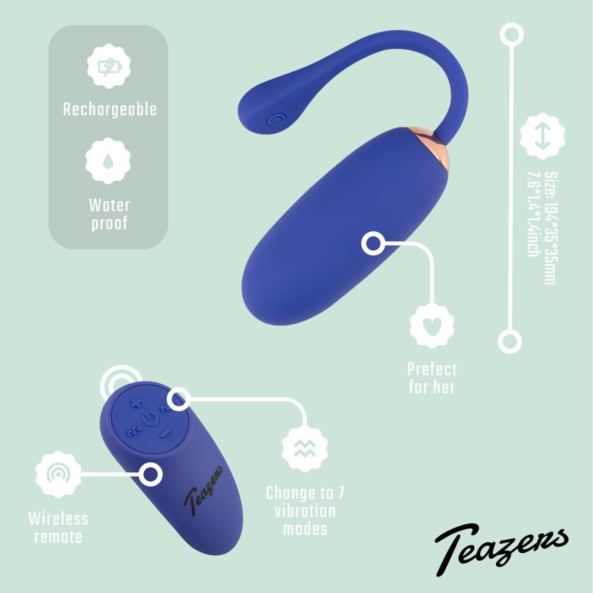 Teazers Vibrating Egg With Remote Control
