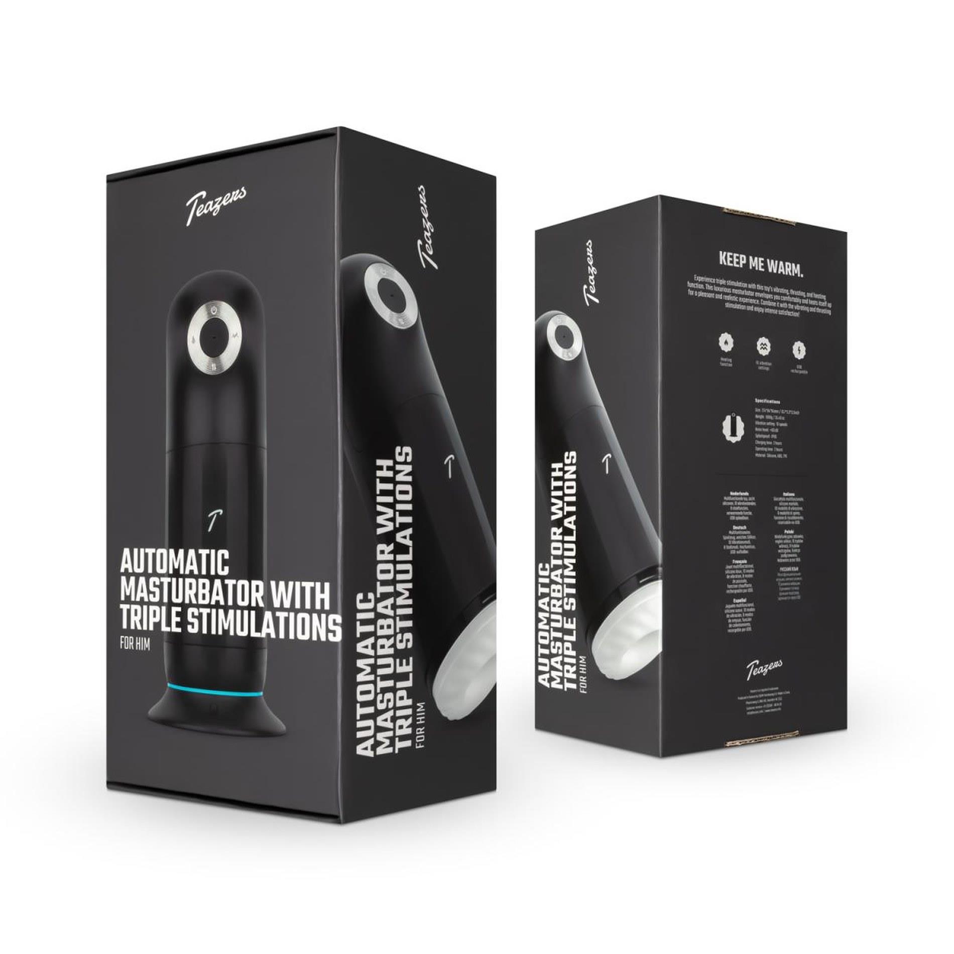 Teazers Automatic Masturbator With Triple Stimulation