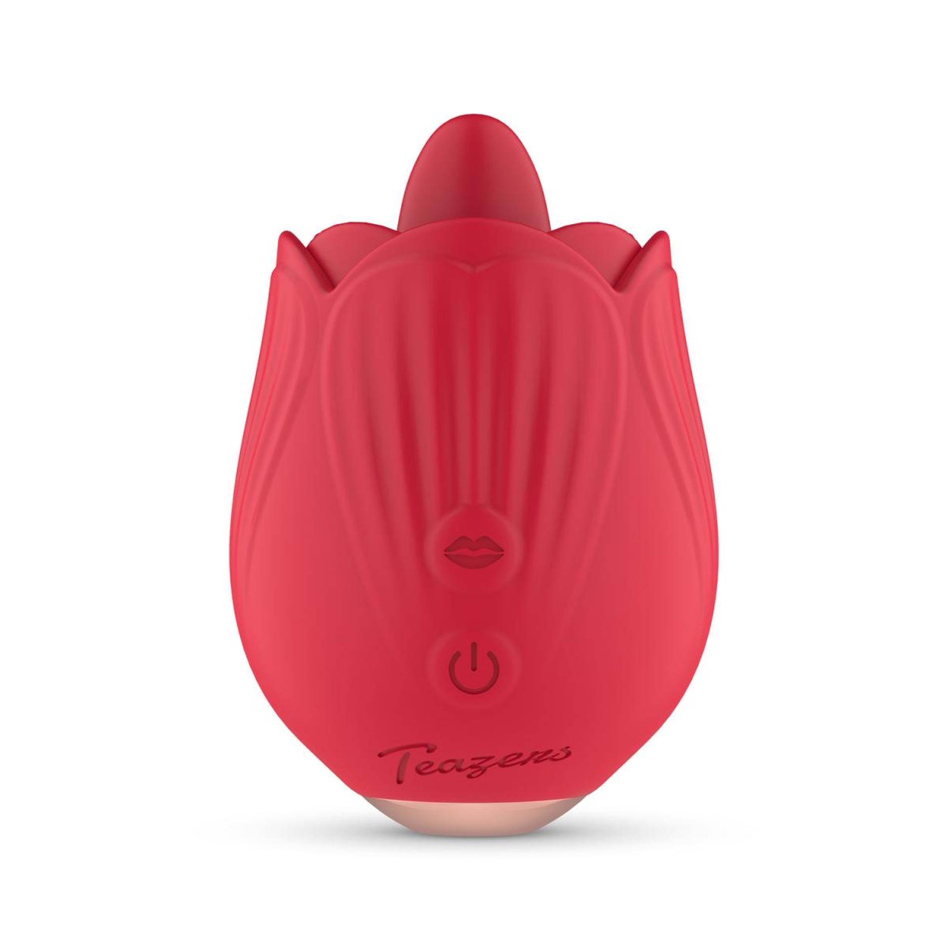 Teazers Rose Vibrator - Licking And Vibrating
